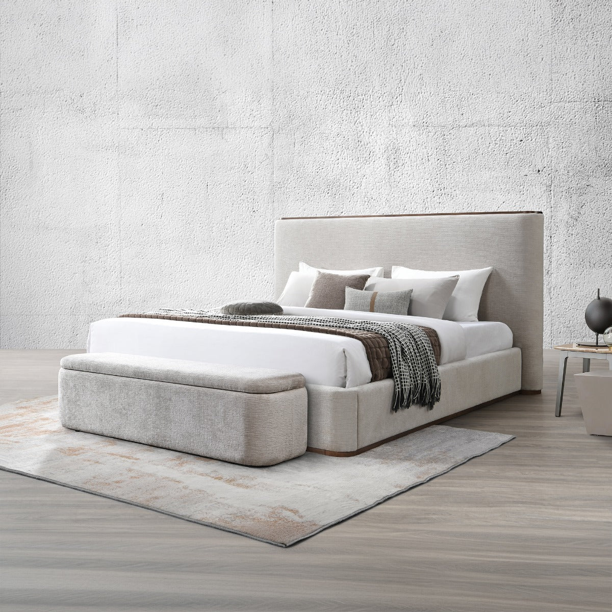 Orane Gray Bench w/Storage