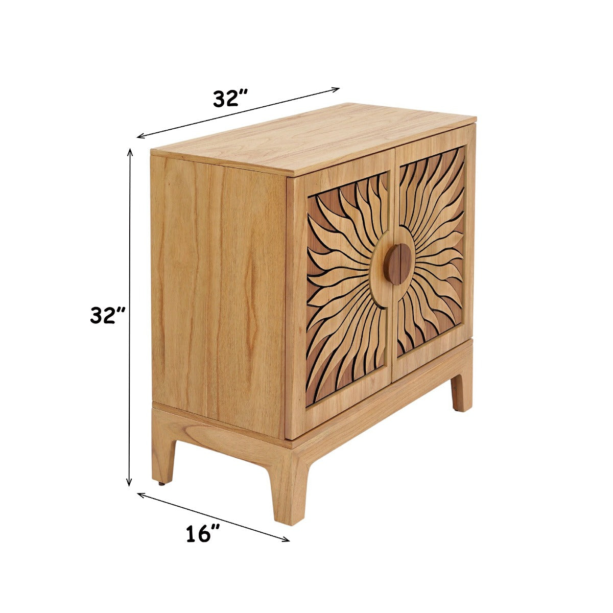 Lola Natural Oak Cabinet