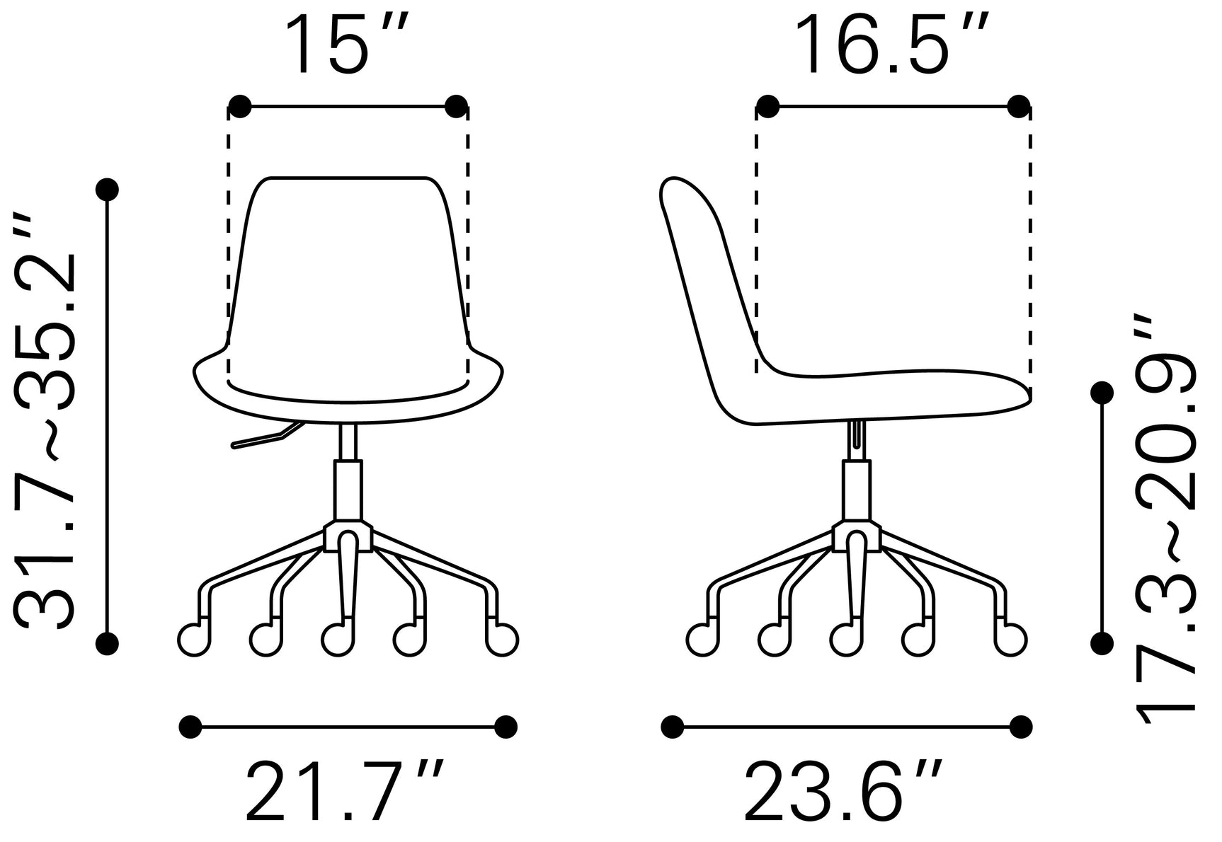 Byron Gray Office Chair