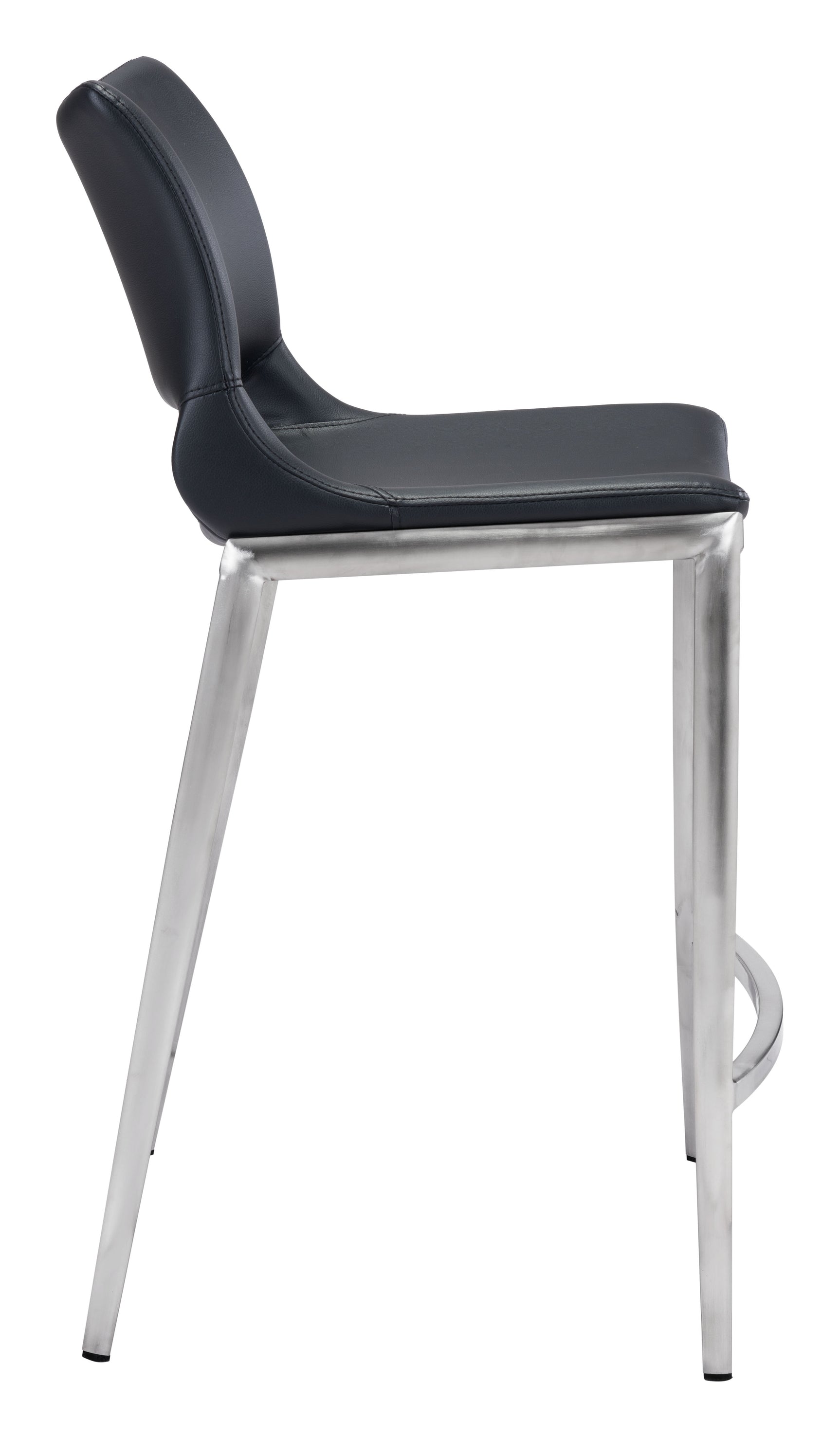 Ace Black & Silver Counter Stool (Set of 2)