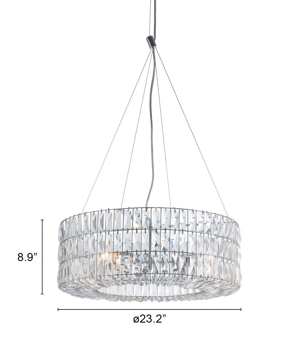 Jena Chrome Ceiling Lamp