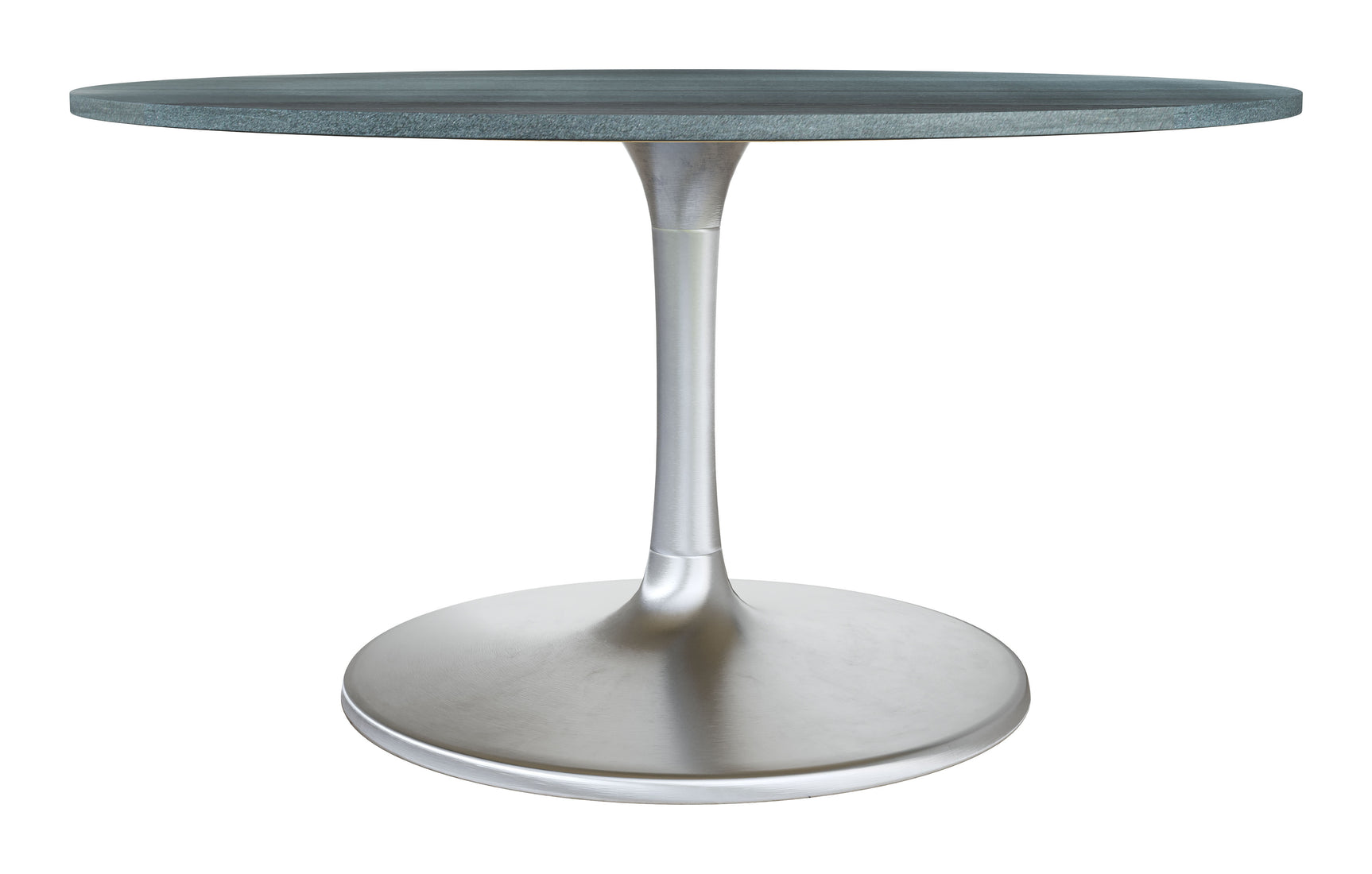 Metropolis Gray & Silver Dining Table (60")