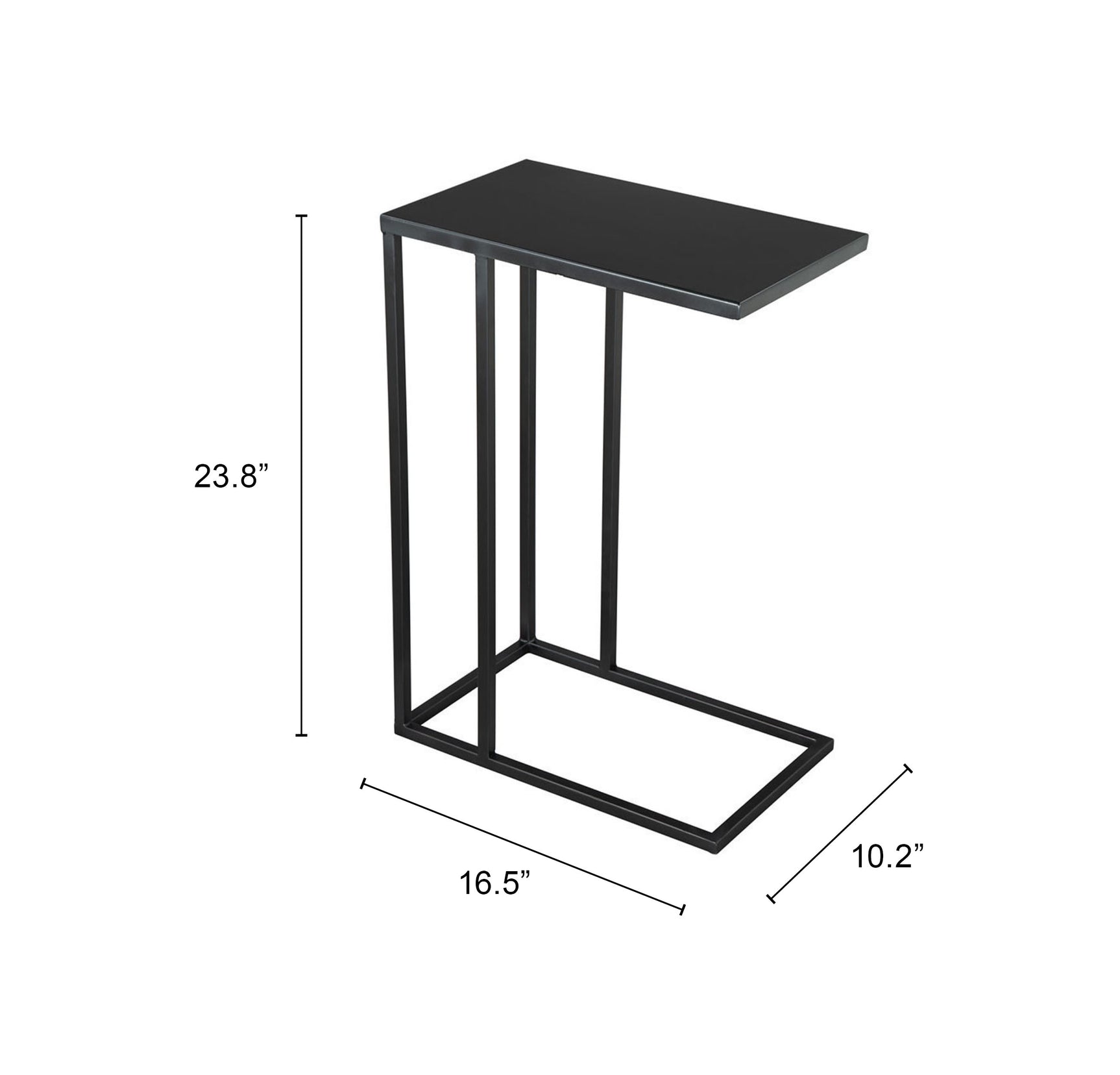 Atom Black Side Table