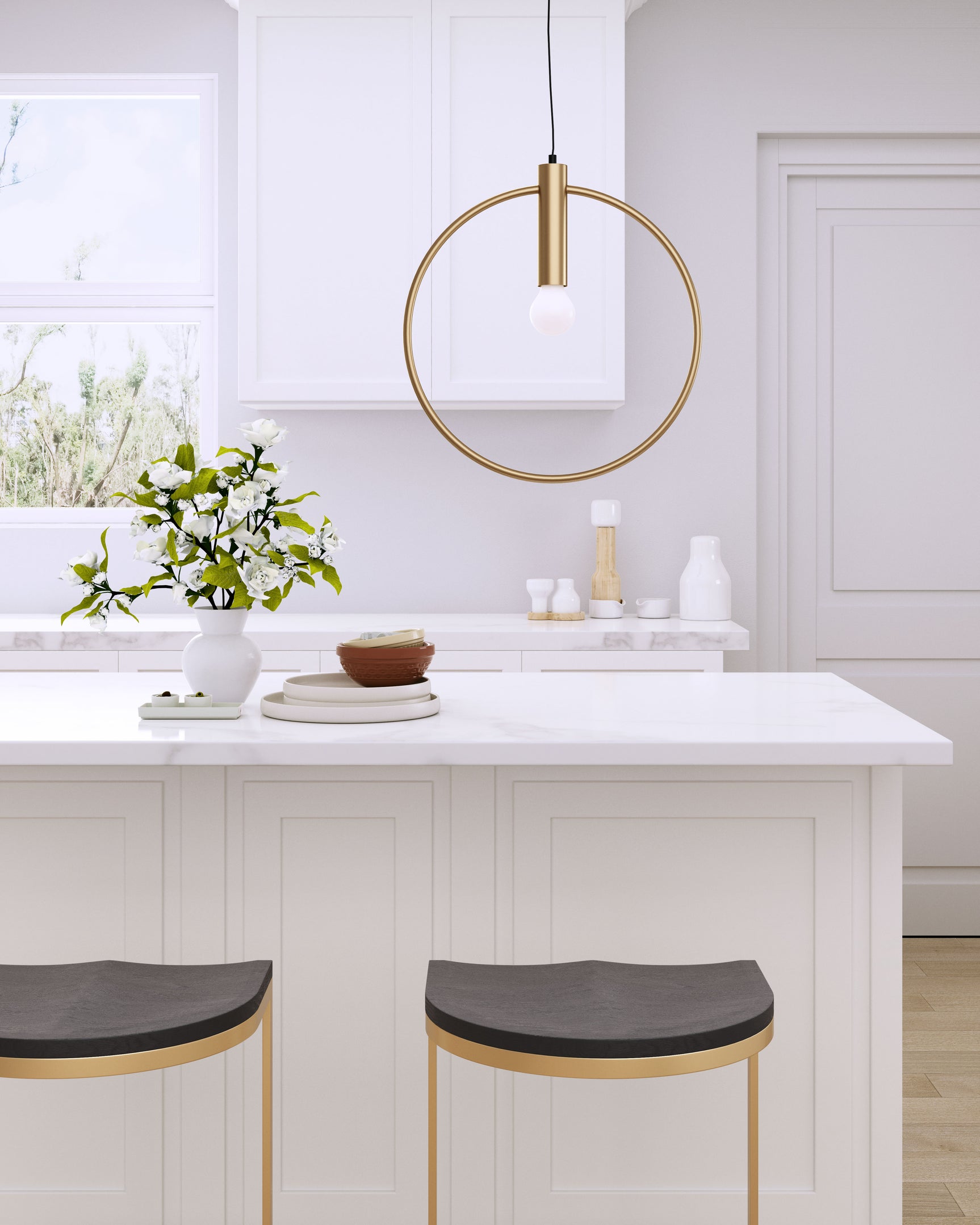 Irenza Brass Ceiling Lamp