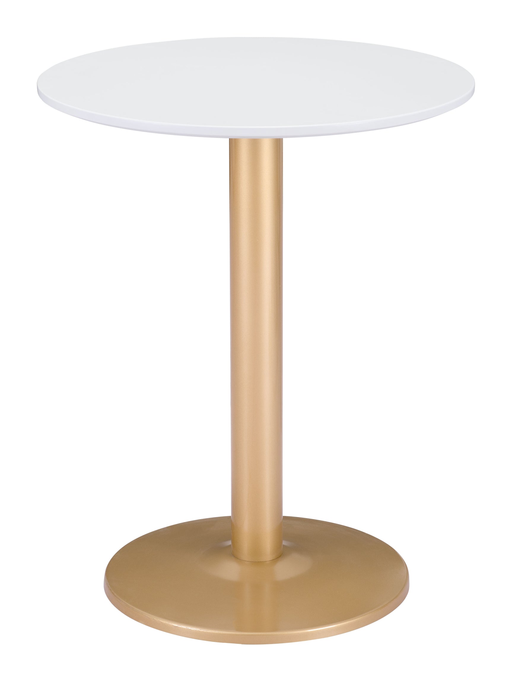 Alto White & Gold Bistro Table