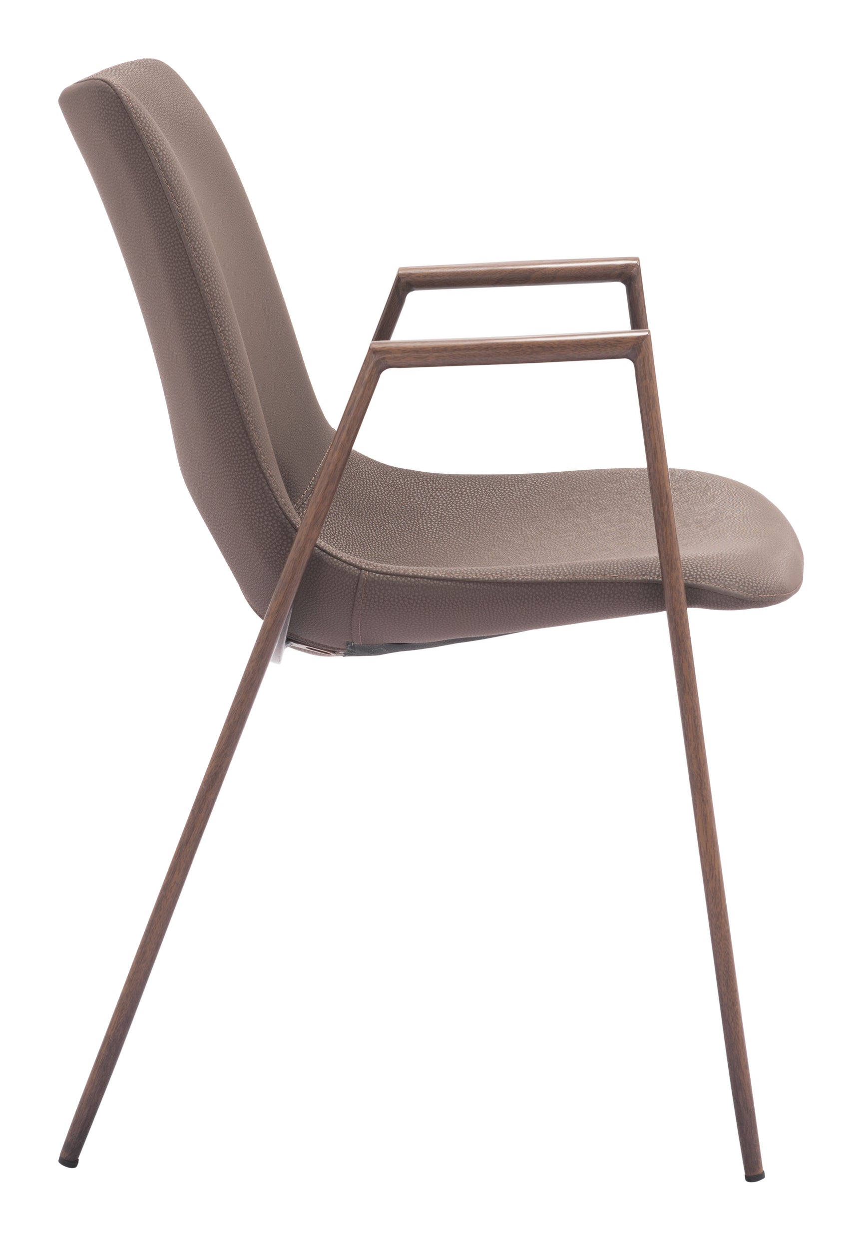 Desi Brown & Walnut Dining Chair (Set of 2)