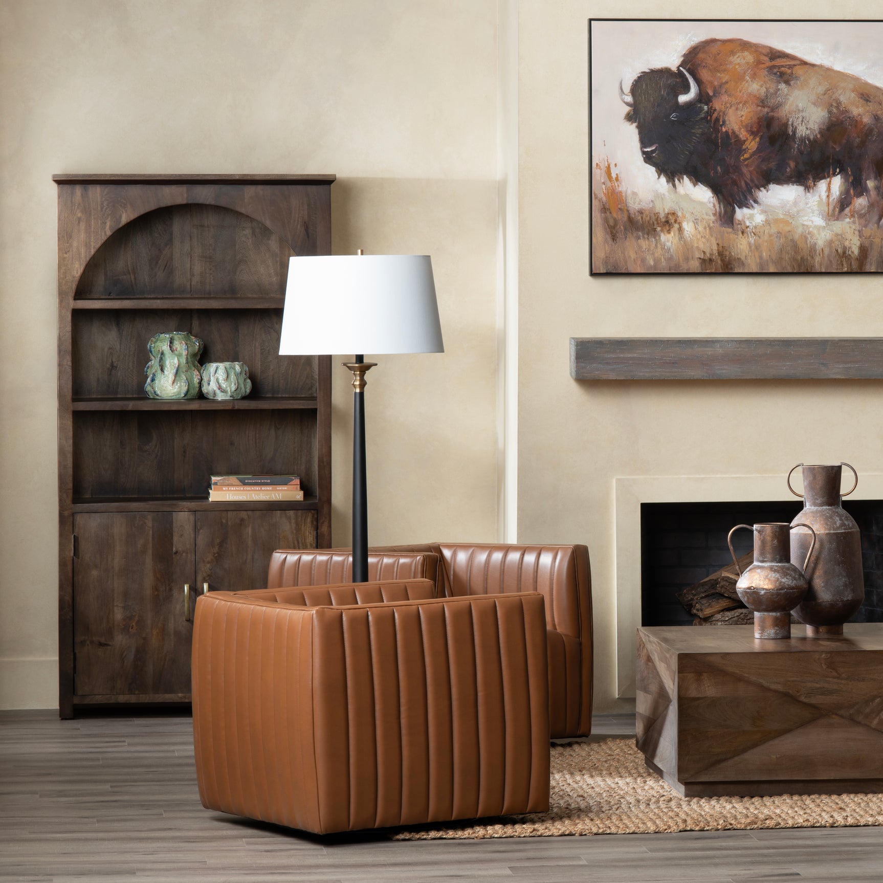 Huxley Brown Accent Chair