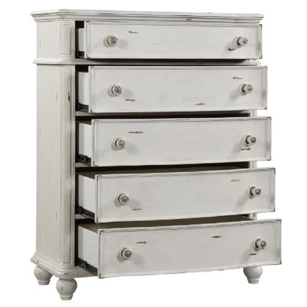 Jaqueline Antique White Chest