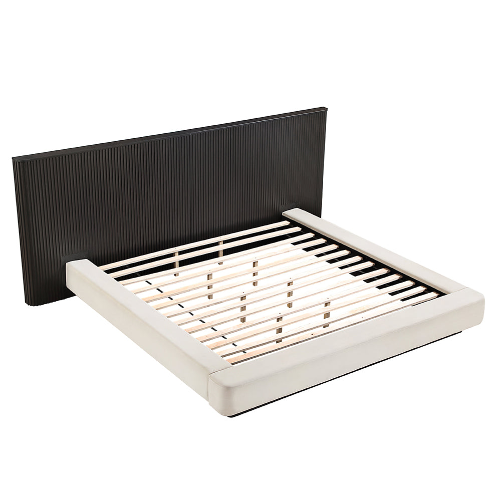 Clayten Beige/Espresso Eastern King Bed