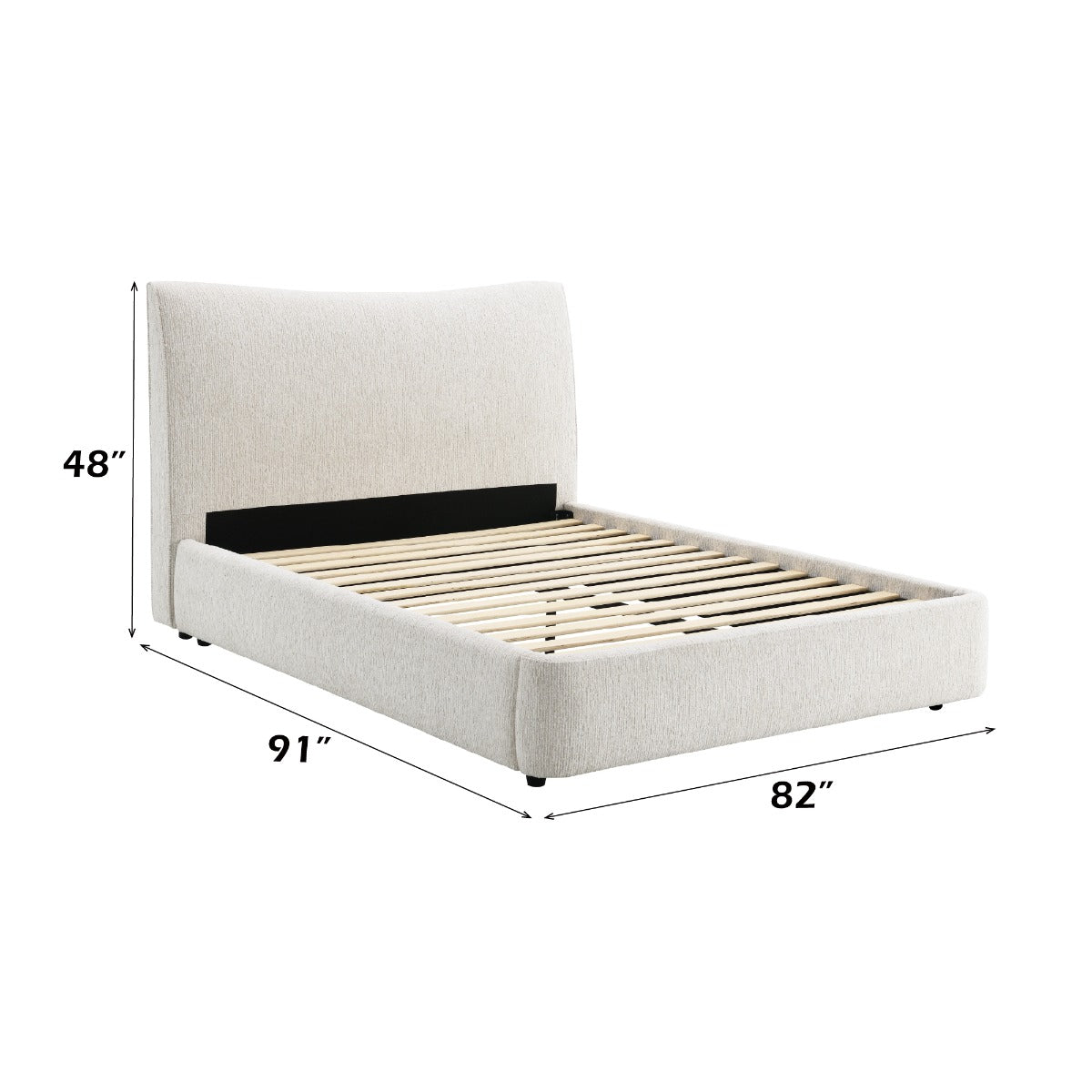 Renee Aperol Beige Eastern King Bed