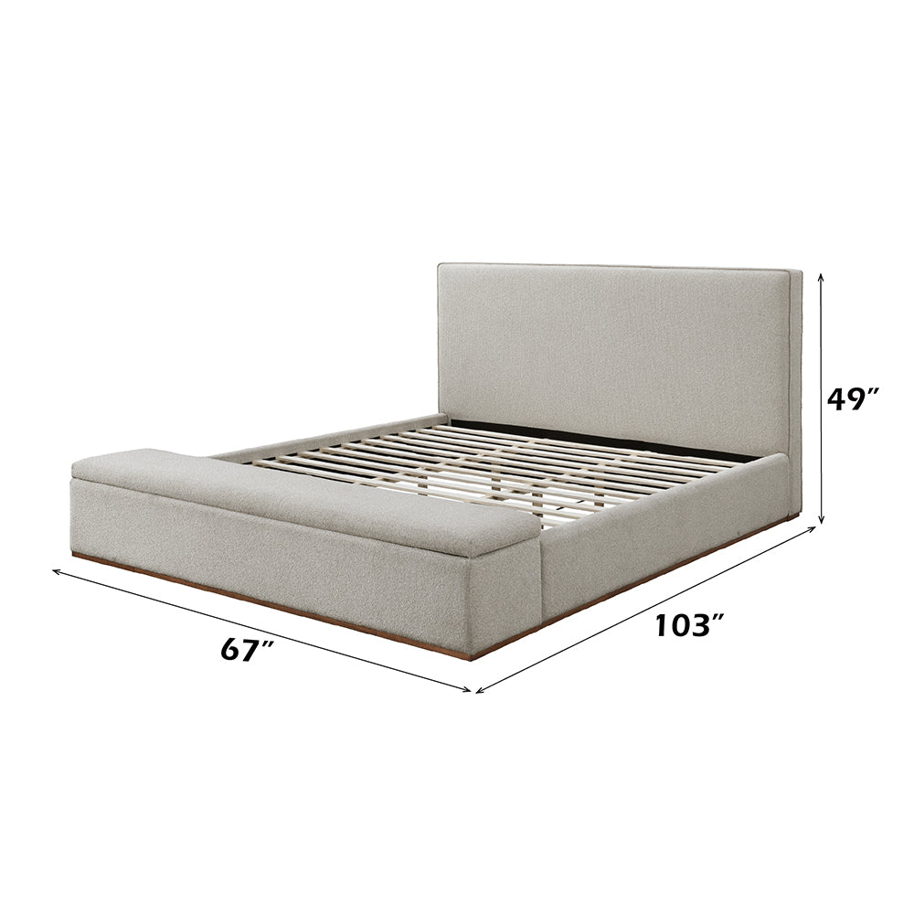Boxter Beige Queen Bed w/Storage