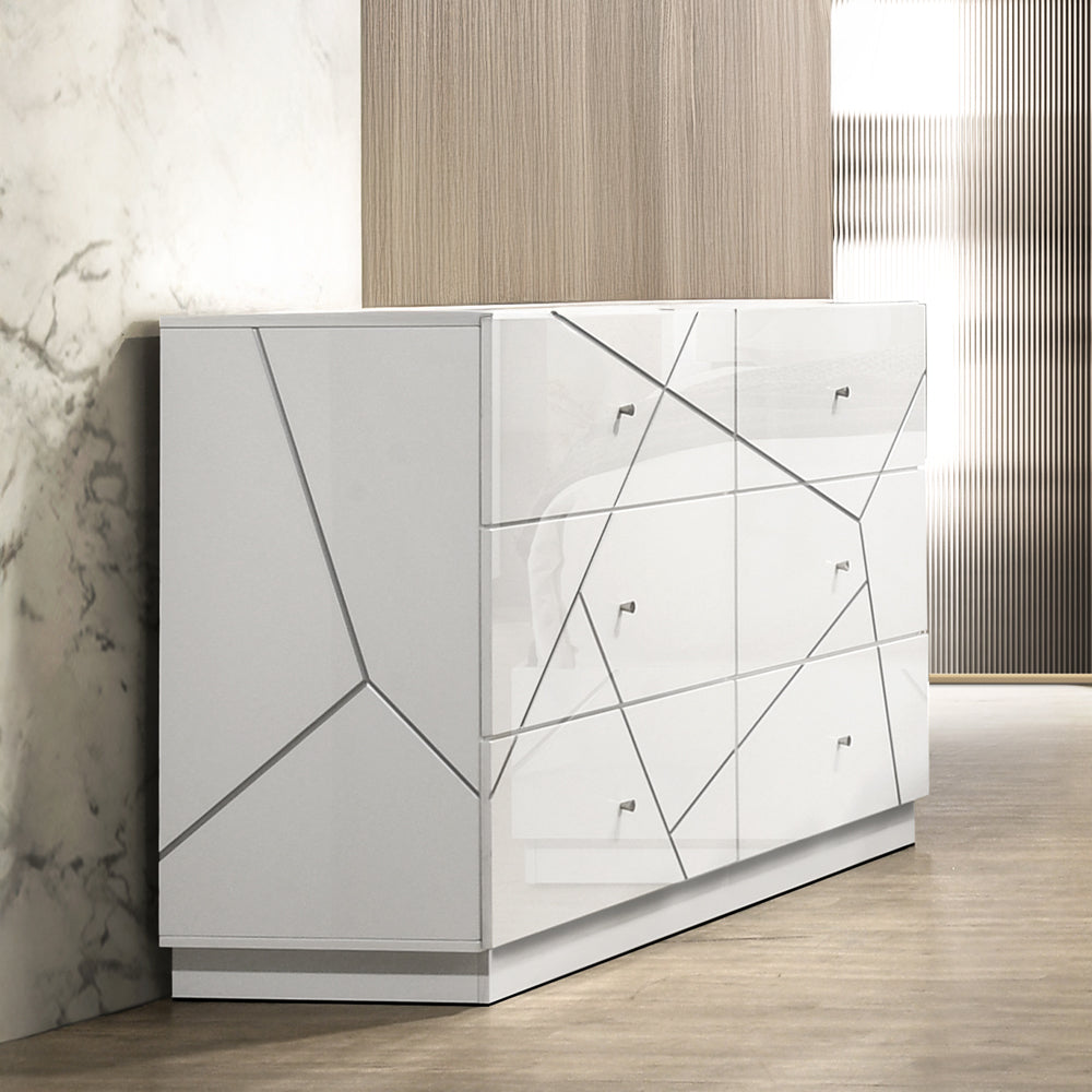 Esther White/Silver Dresser