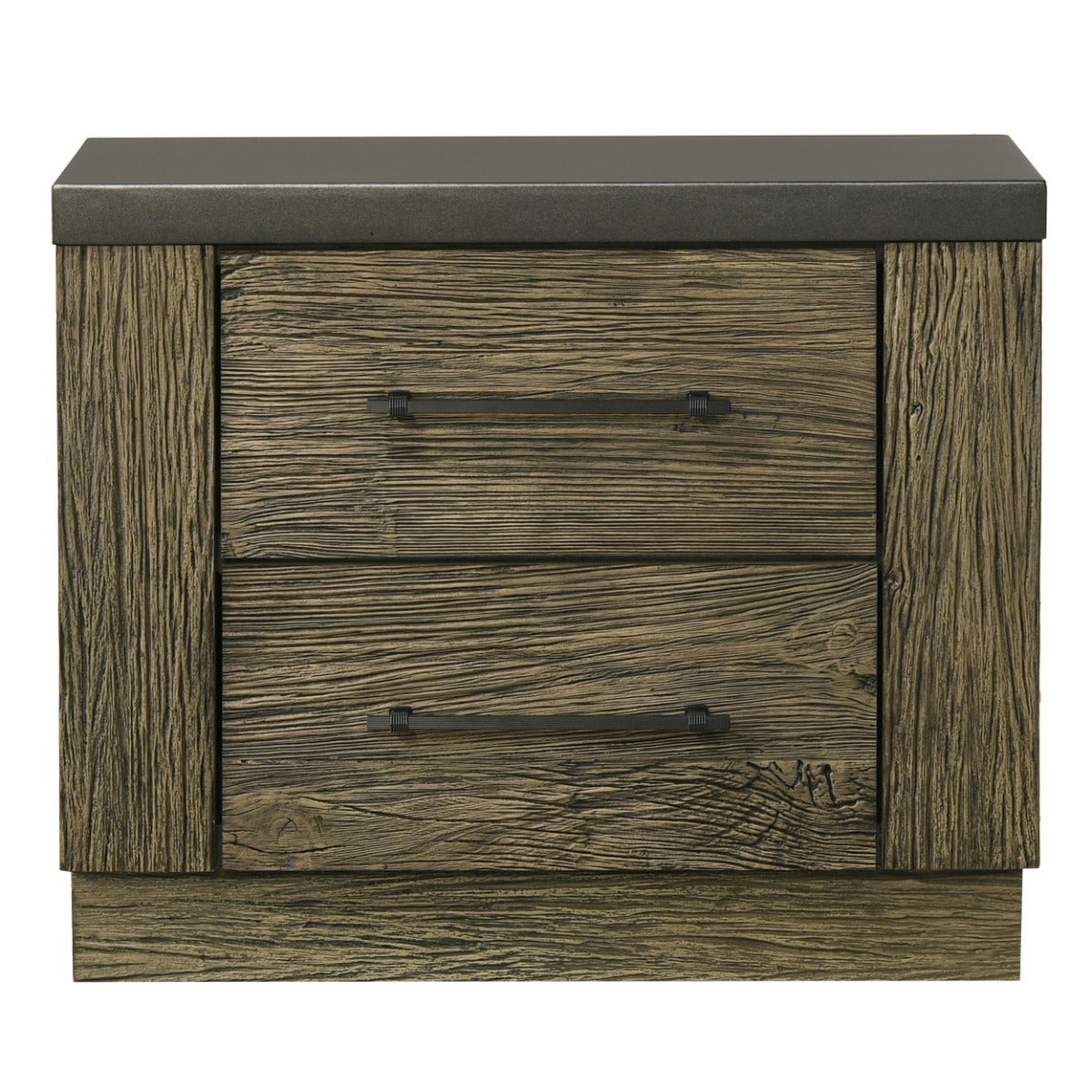 Lance Distressed Oak Nightstand