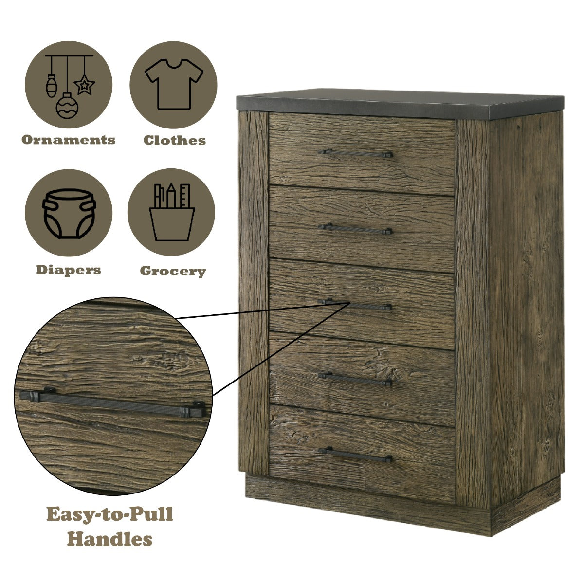 Lance Distressed Oak Chest