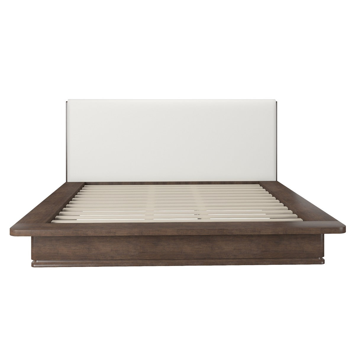 Zoey Cream/Brown Oak Queen Bed