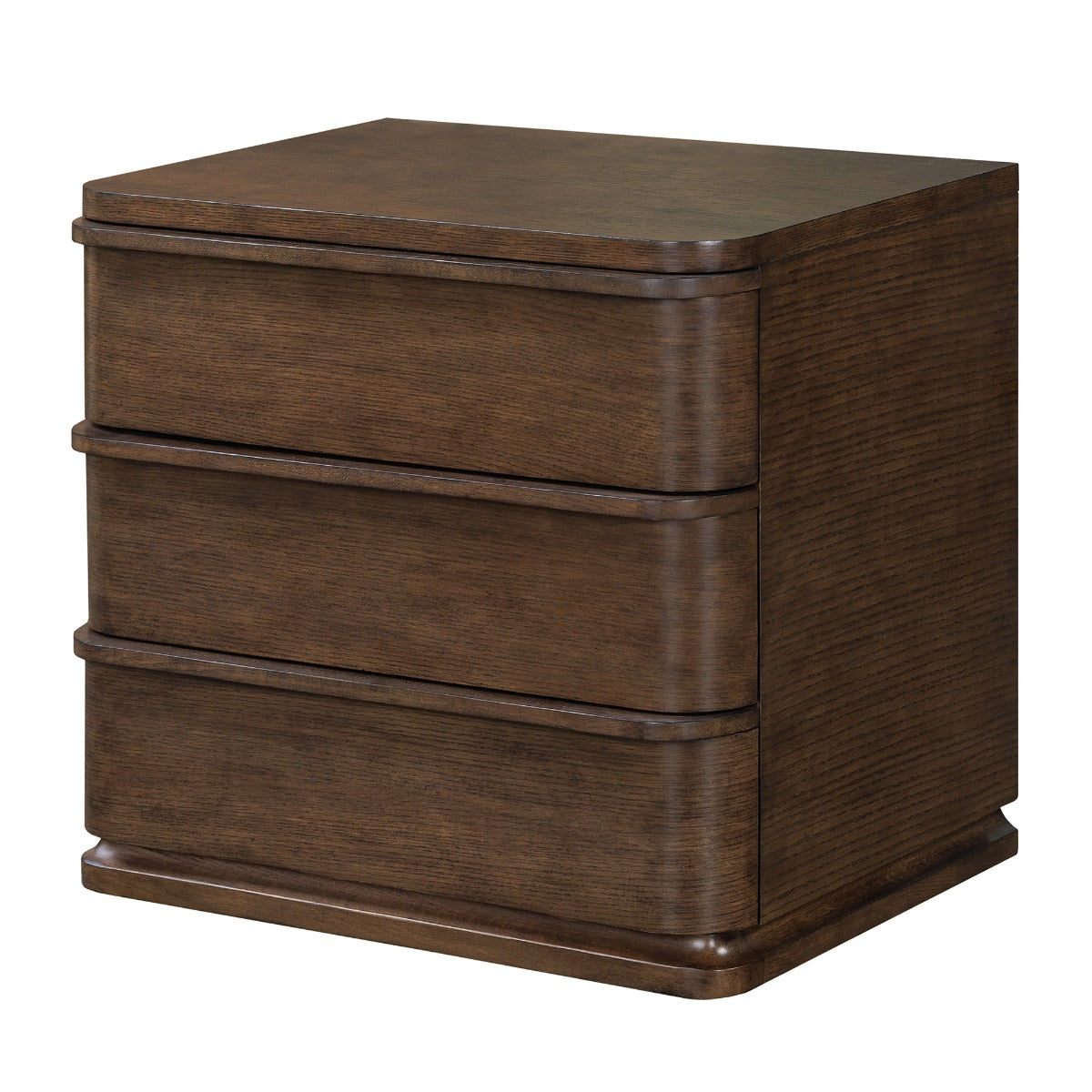 Zoey Brown Oak Nightstand