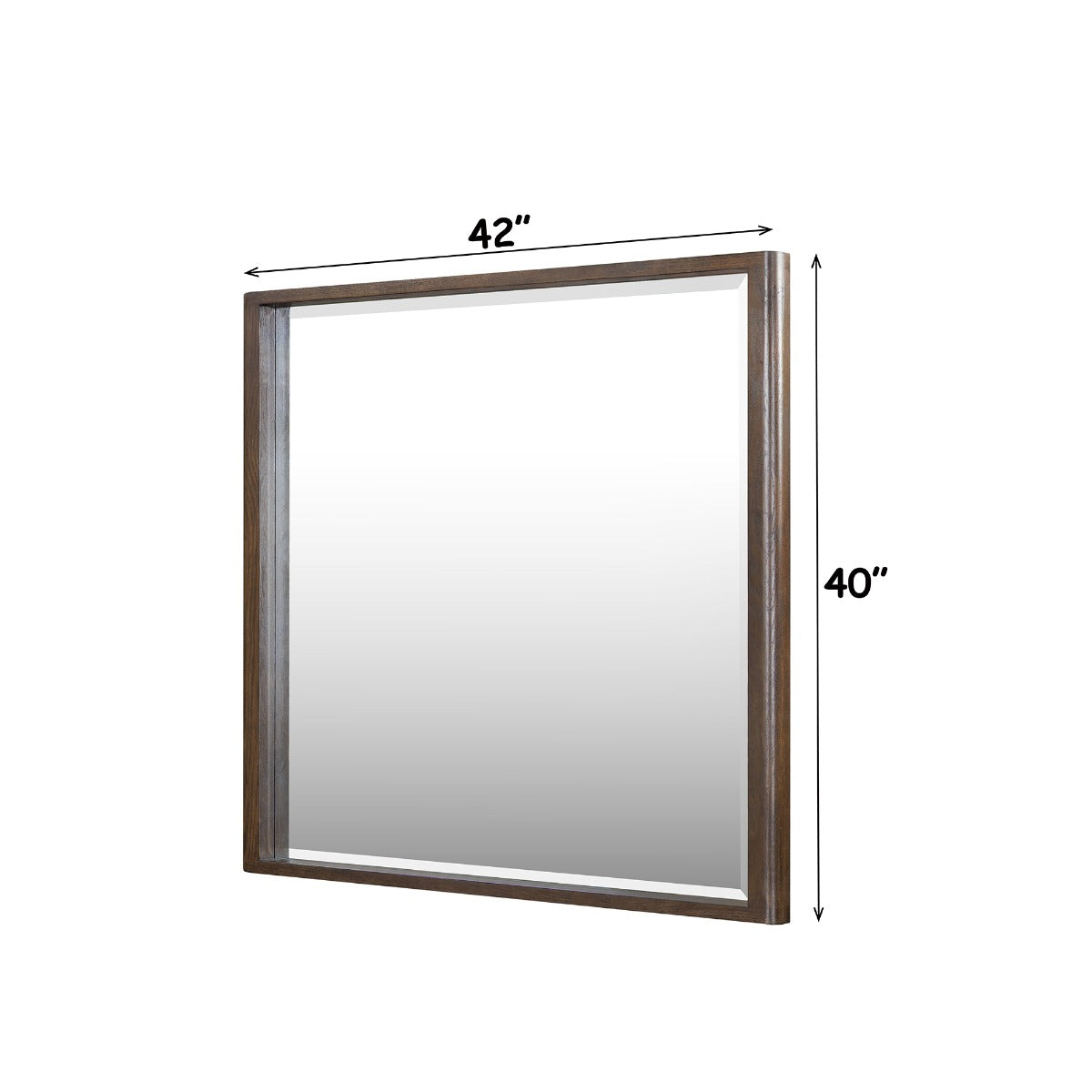 Zoey Brown Oak Mirror