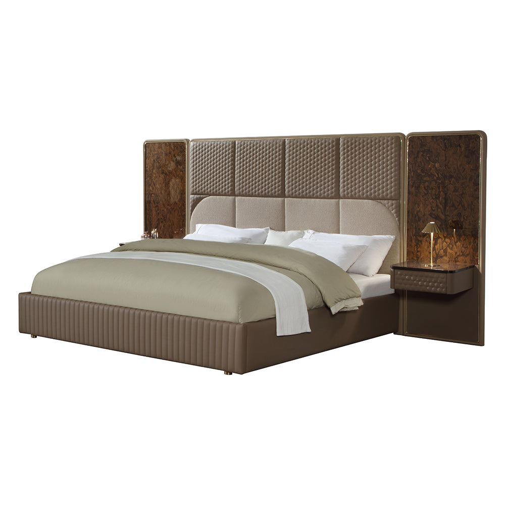 Marcelino Brown/Beige Eastern King Bed