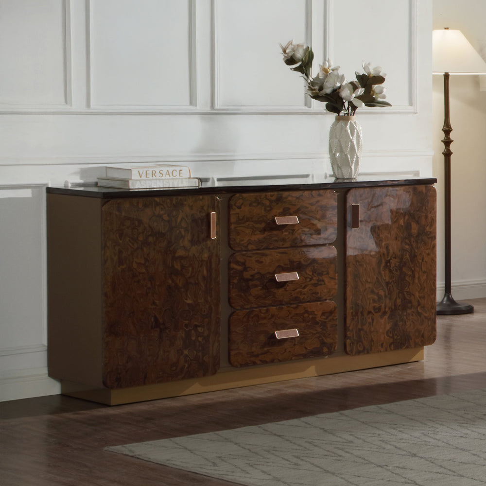 Marcelino Brown/Beige Dresser