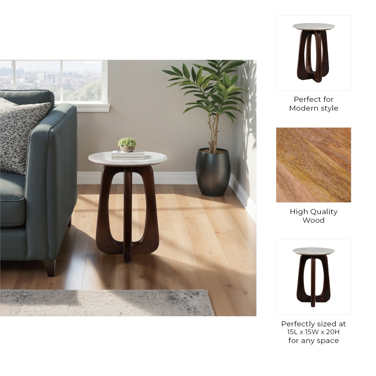 Devonmore Brown/White Table