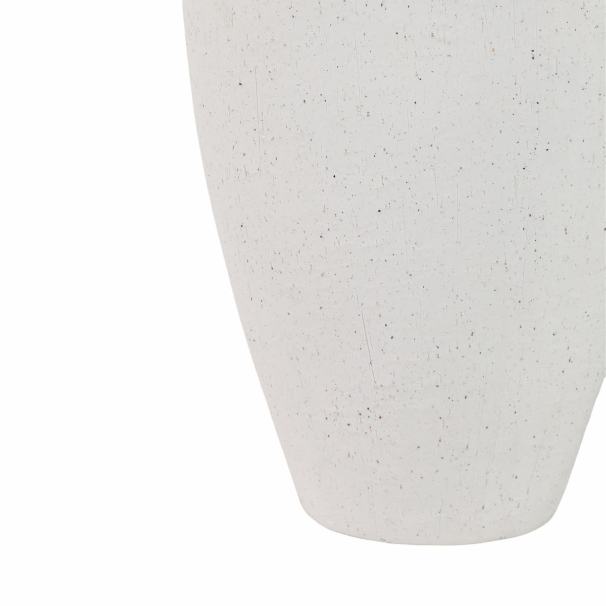 Kelseyland White Textured Organic Vase with Reactive Inside