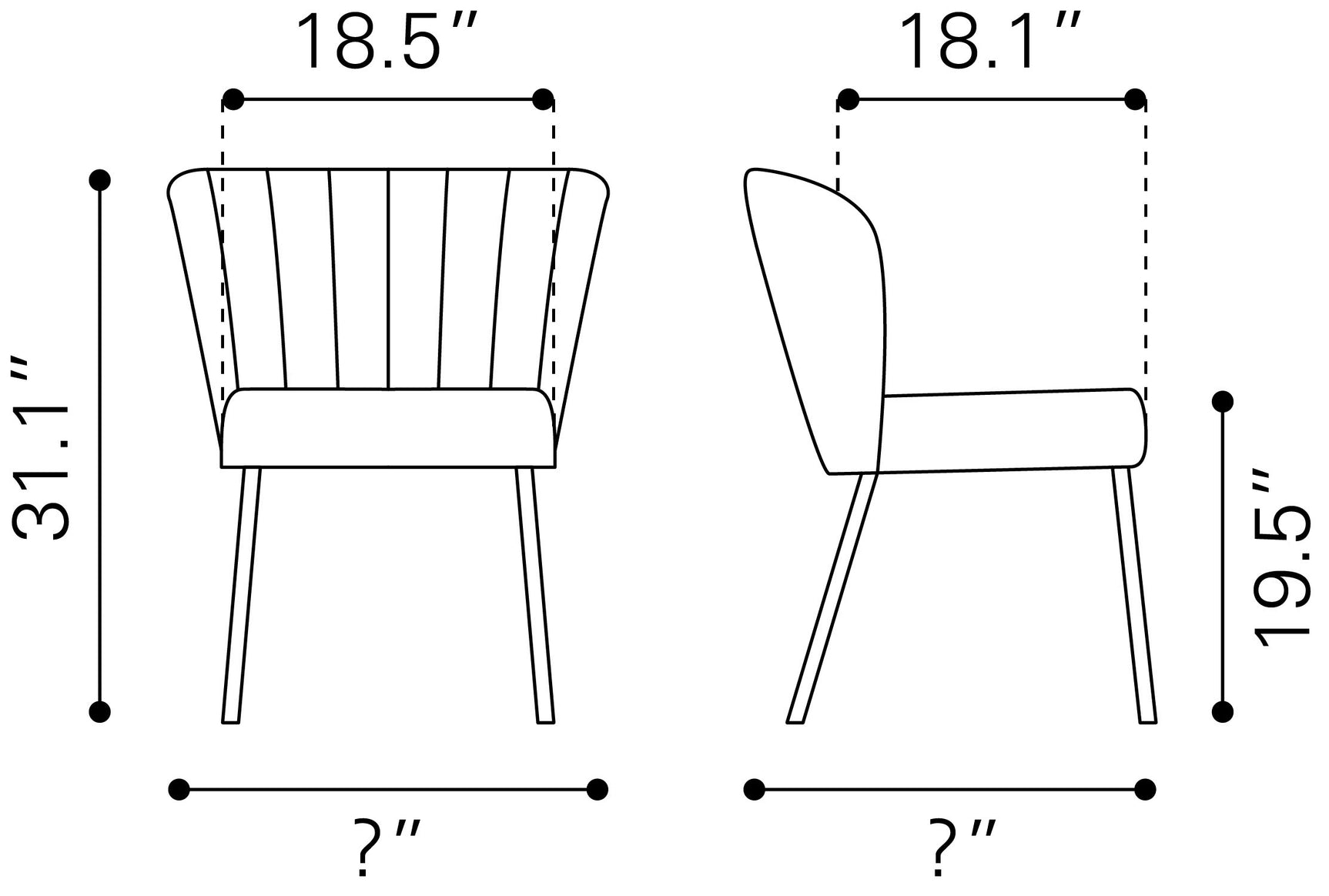 Aimee Beige Dining Chair (Set of 2)