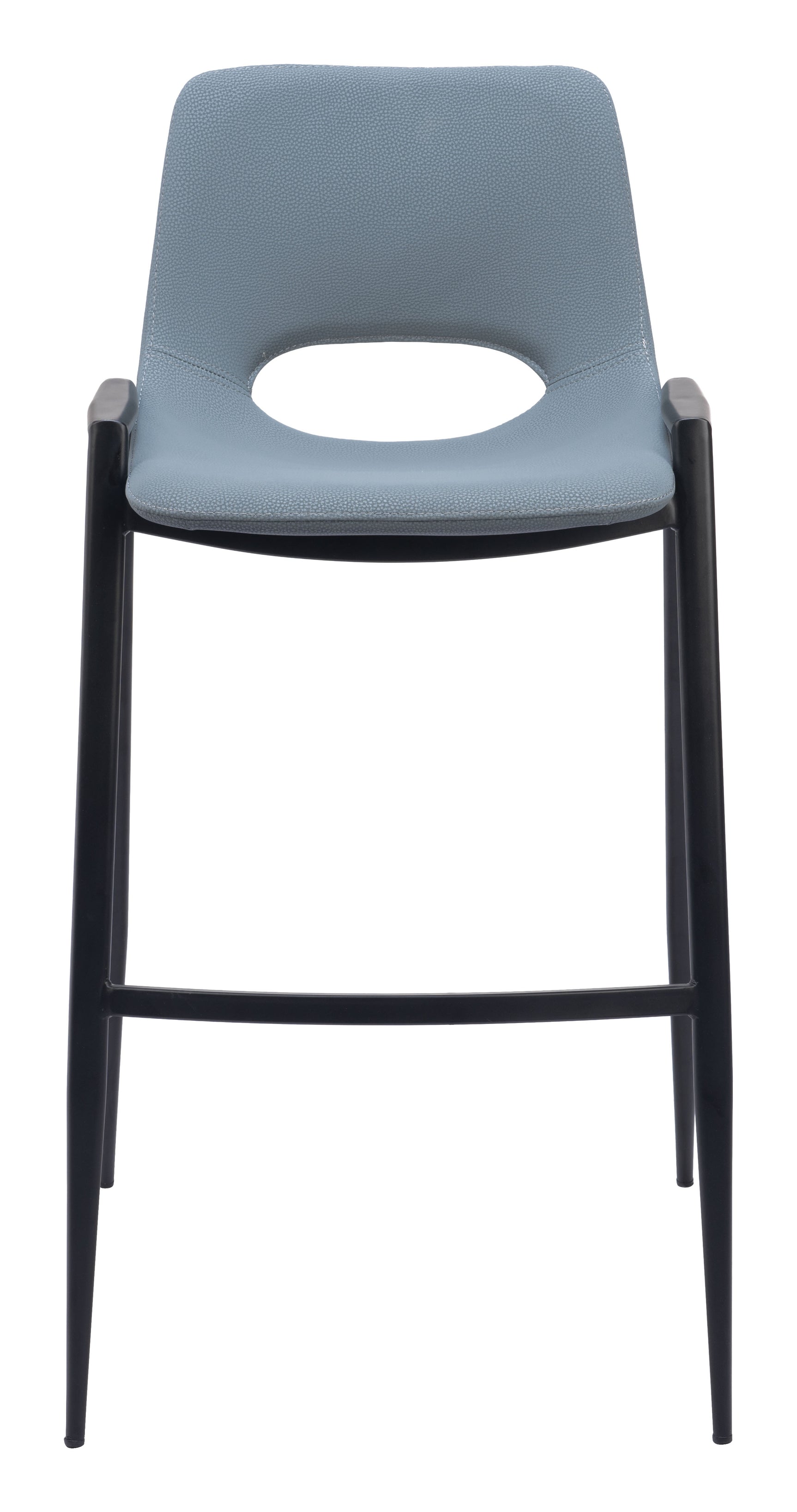 Desi Azure Gray Barstool (Set of 2)