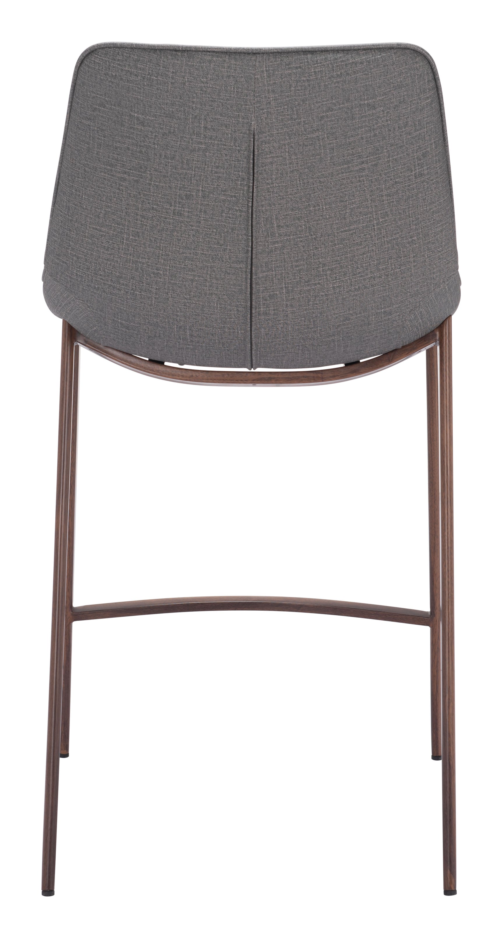 Magnus Slate Gray & Walnut Counter Stool (Set of 2)