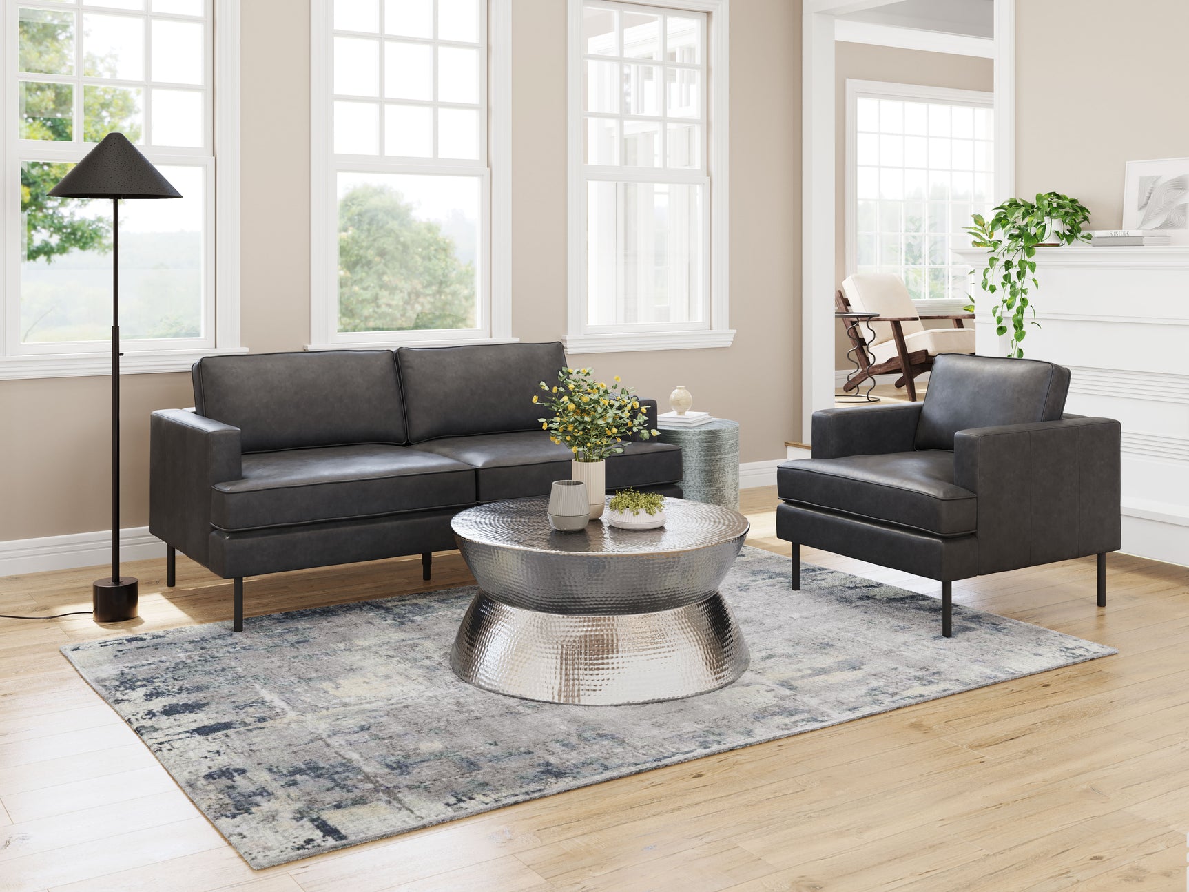 Decade Vintage Gray Armchair