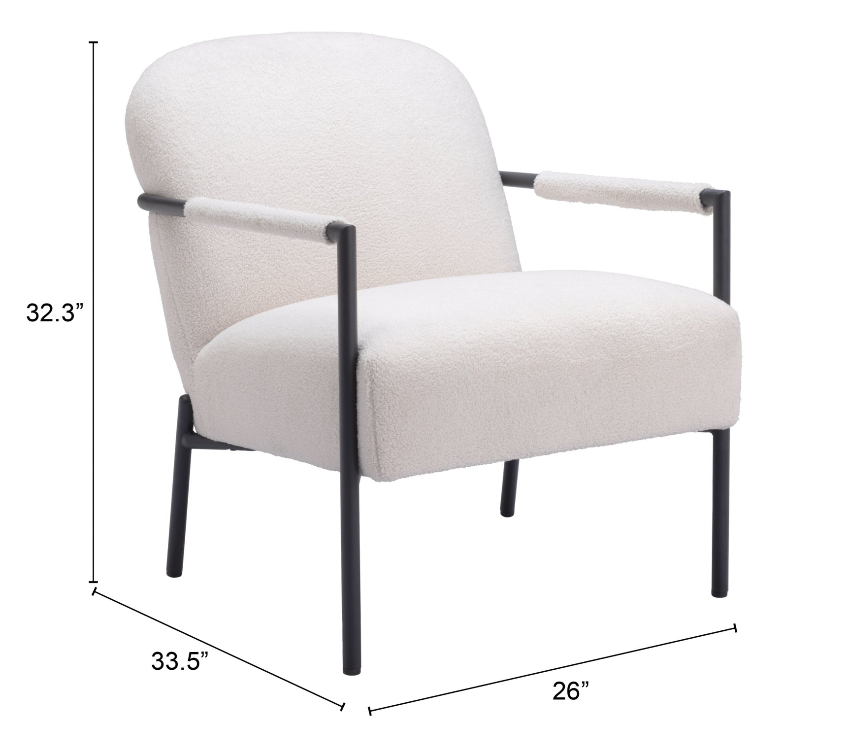 Chicago Ivory Accent Chair
