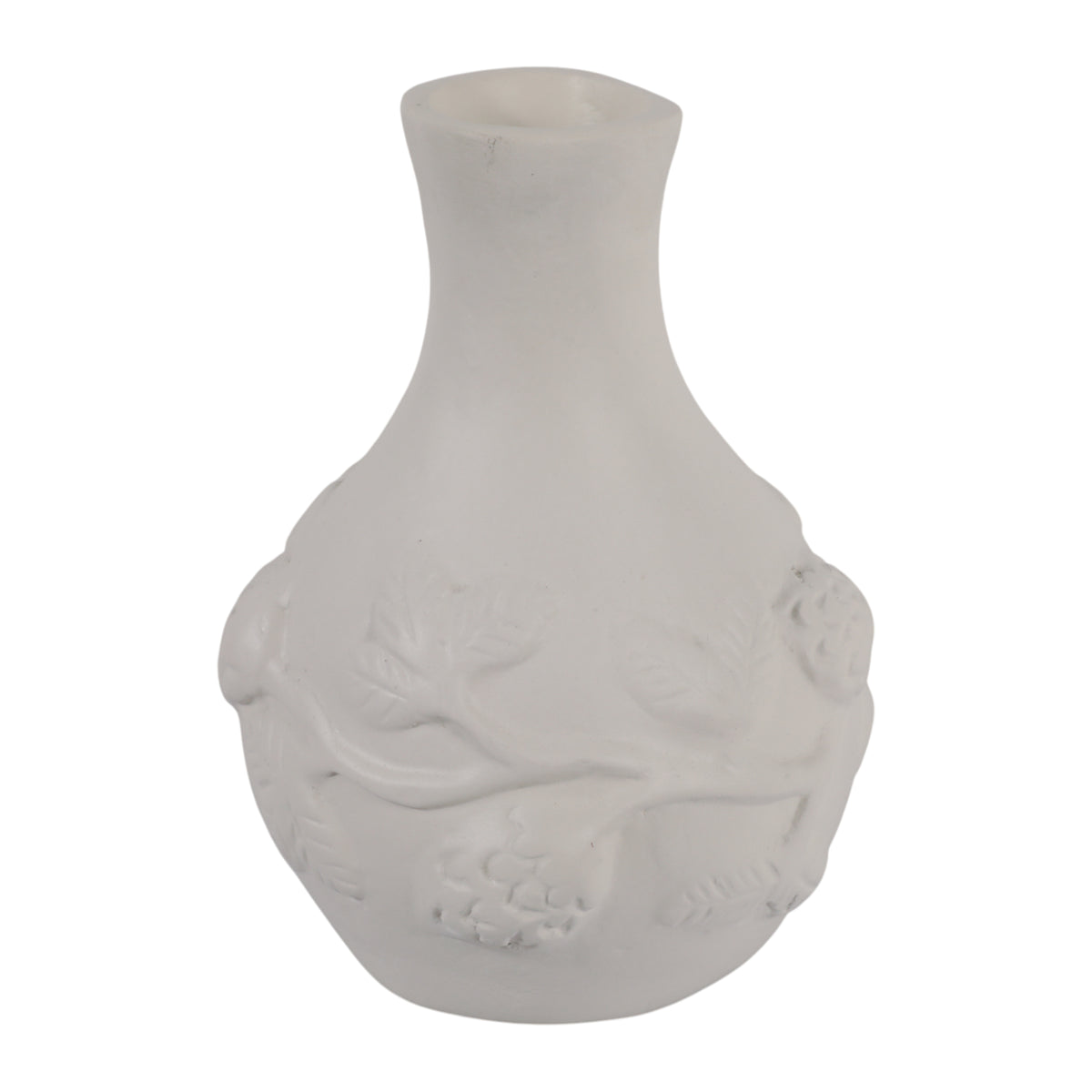 Daulton Ivory Embossed Italia Paper Mache Vase