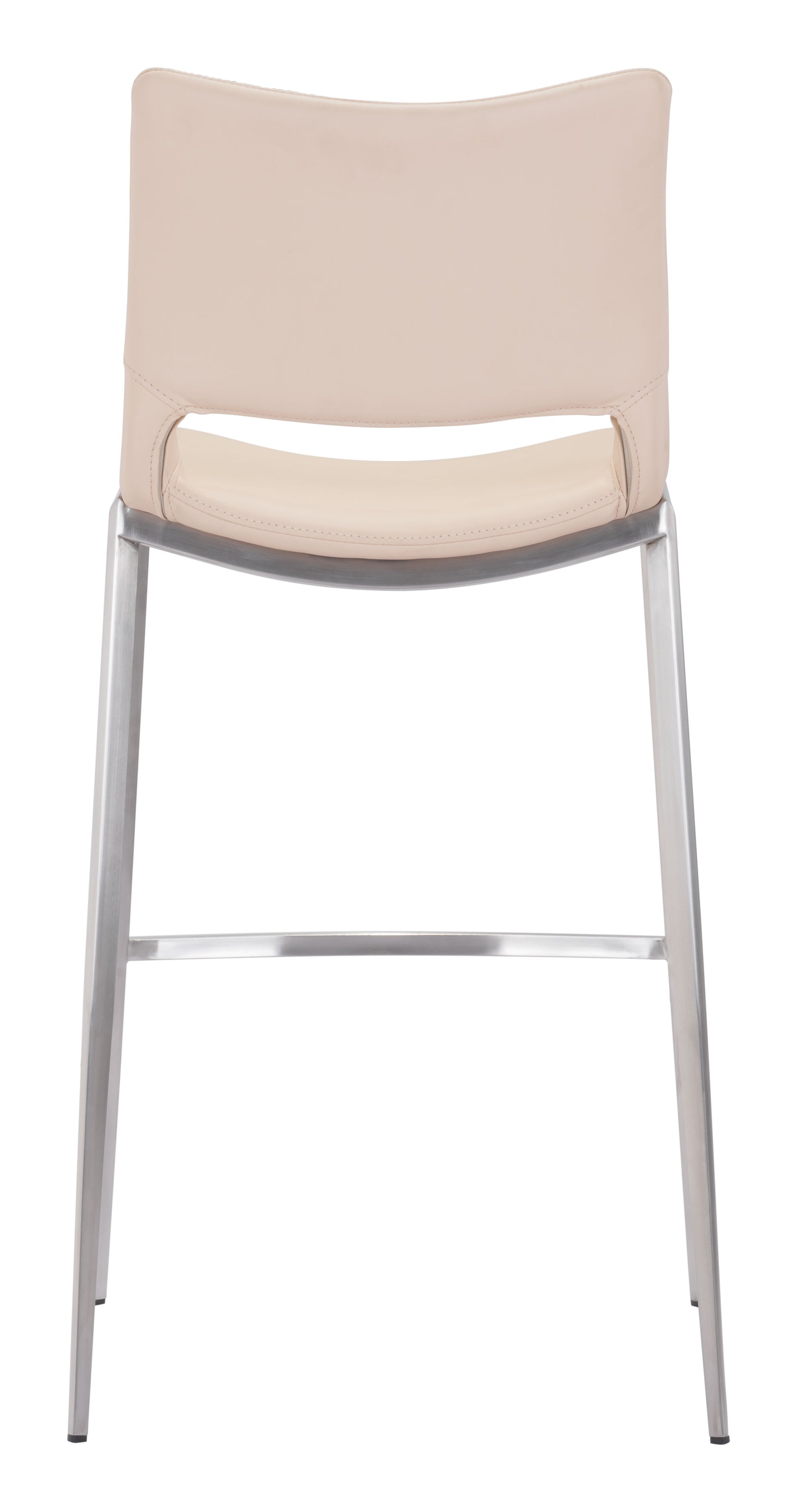 Ace Light Pink & Silver Barstool (Set of 2)