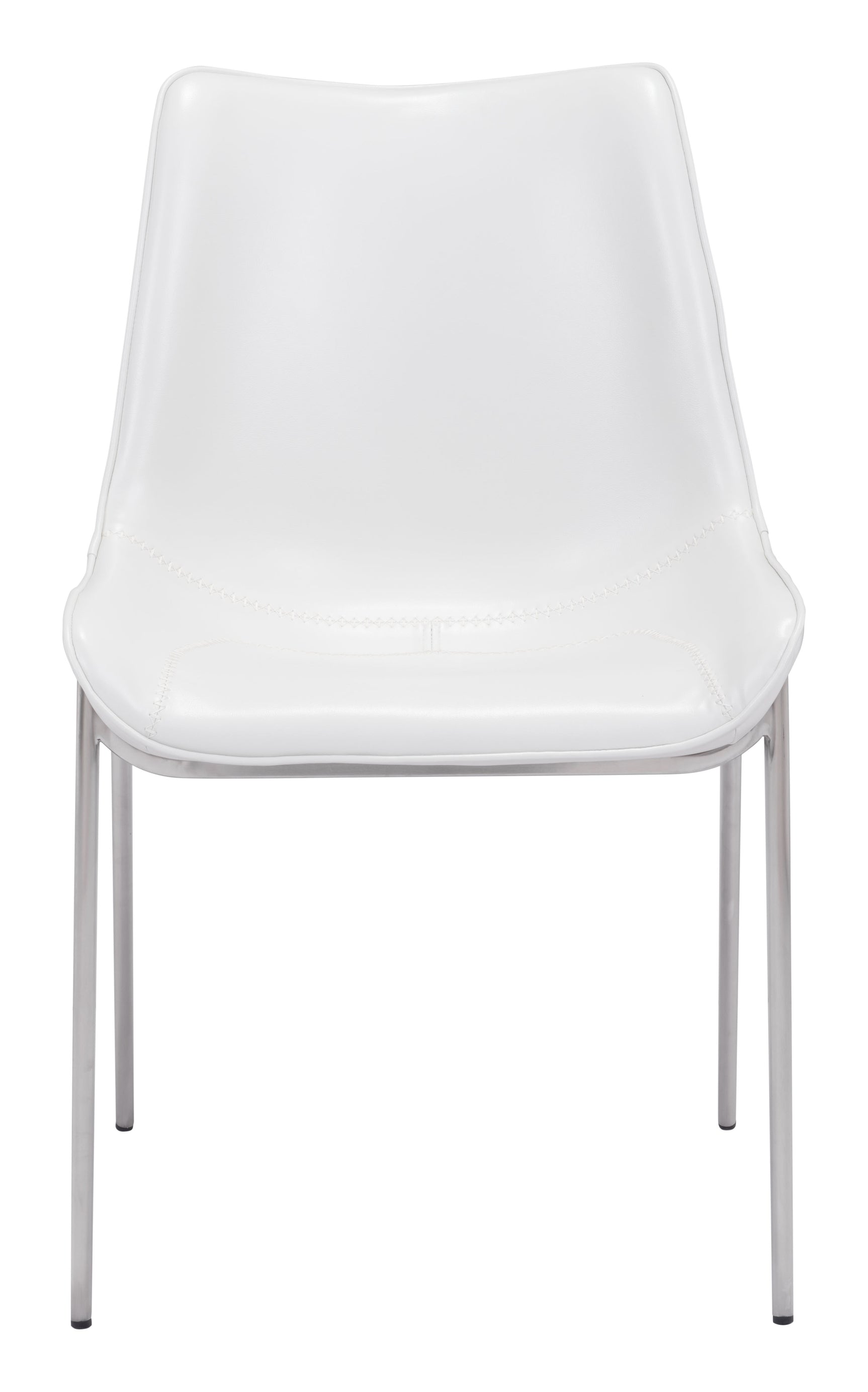 Magnus White & Silver Dining Chair (Set of 2)