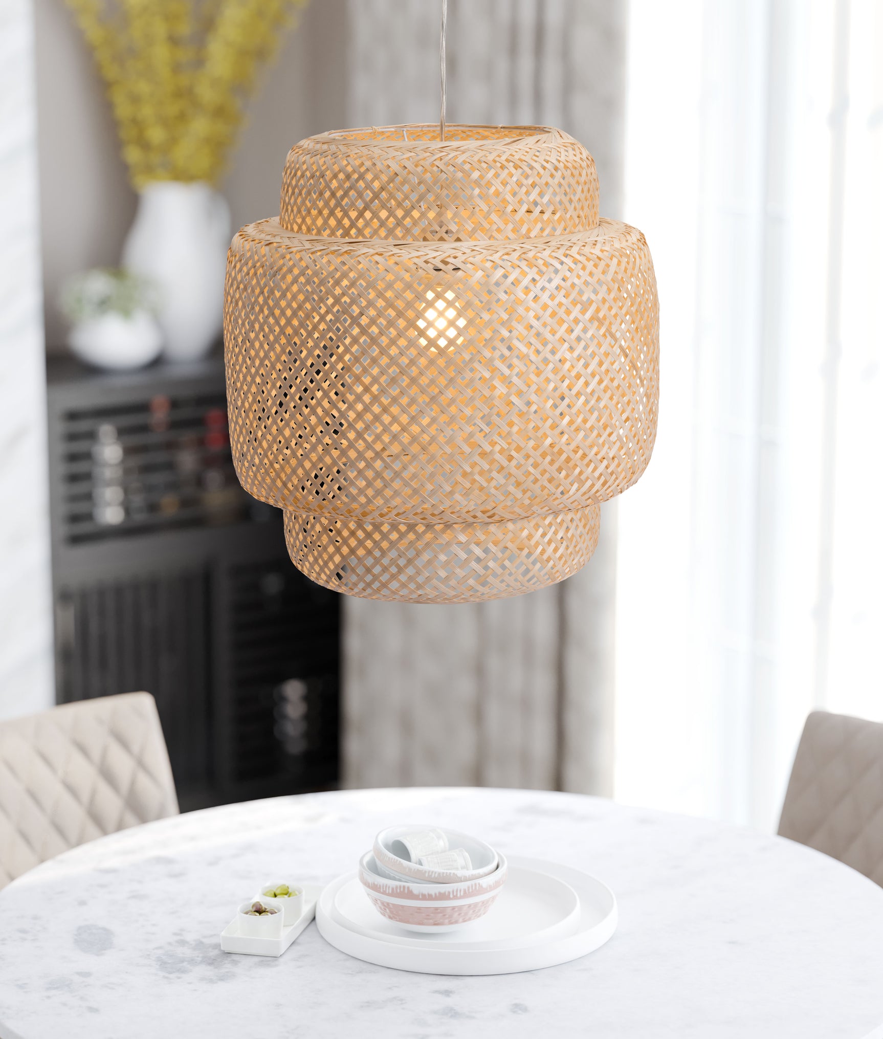 Finch Natural Ceiling Lamp