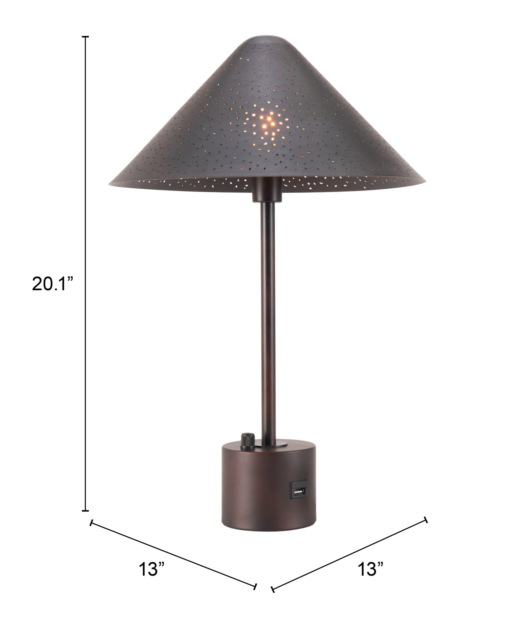 Cardo Bronze Table Lamp