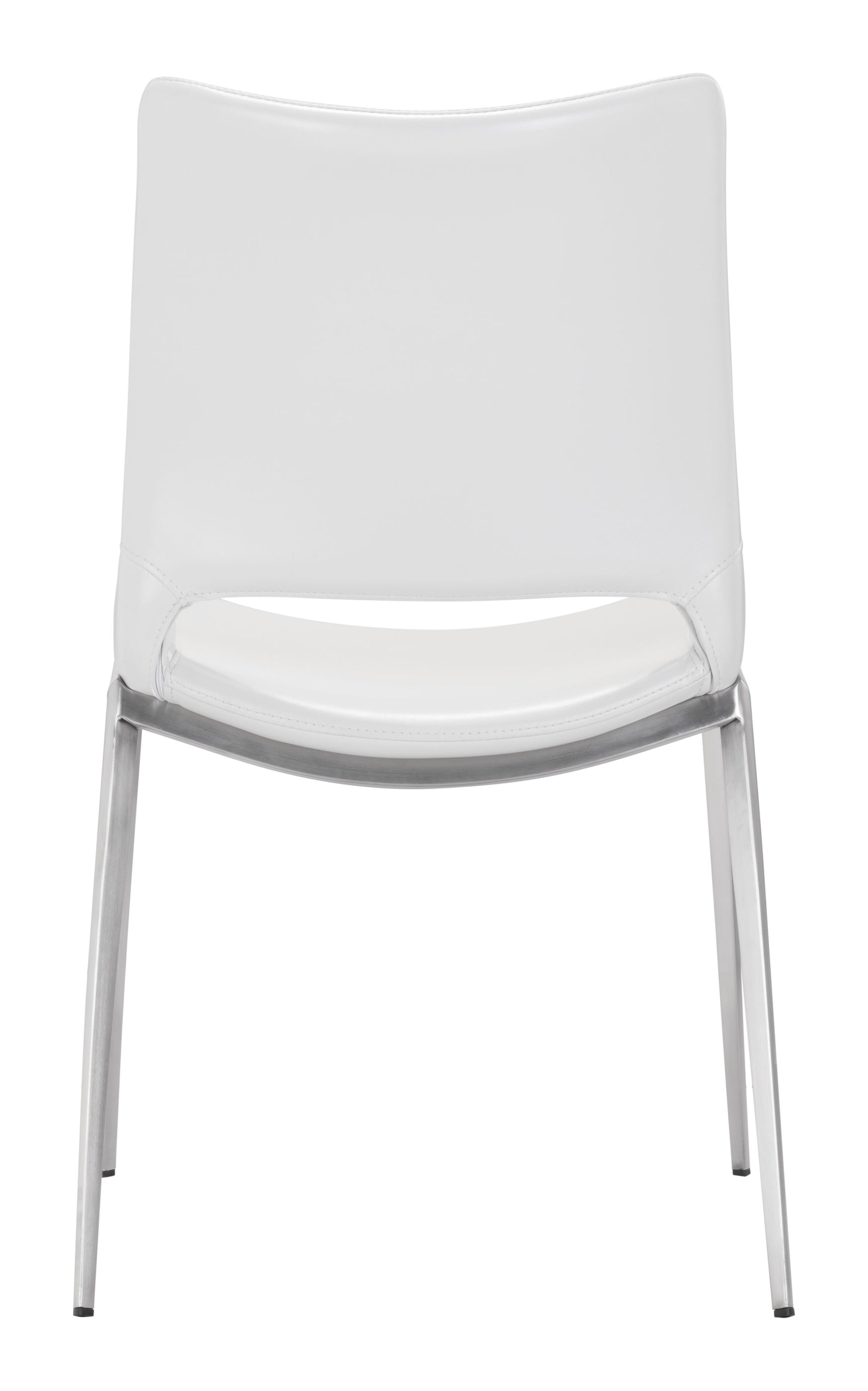 Ace White & Silver Dining Chair (Set of 2)