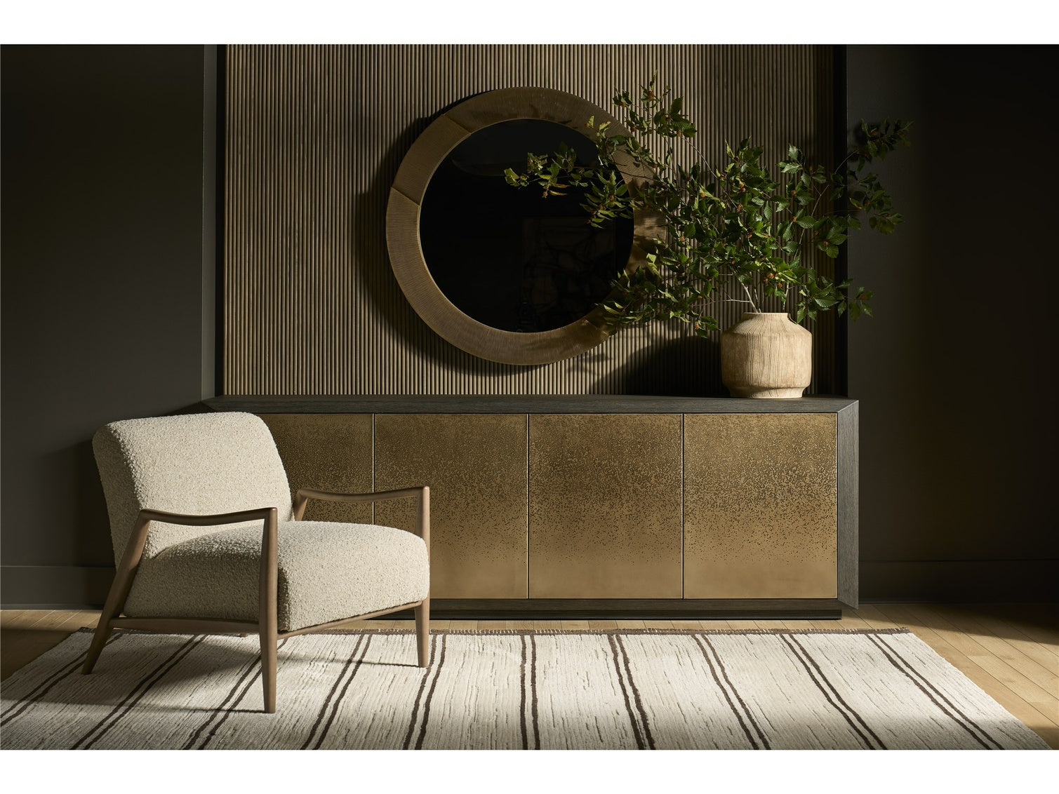 Nova Dark Oak Credenza