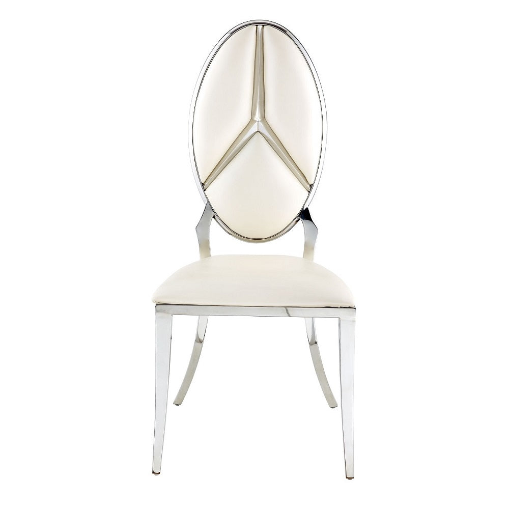 Cyrene Beige/Antique White Side Chair (Set of 2)