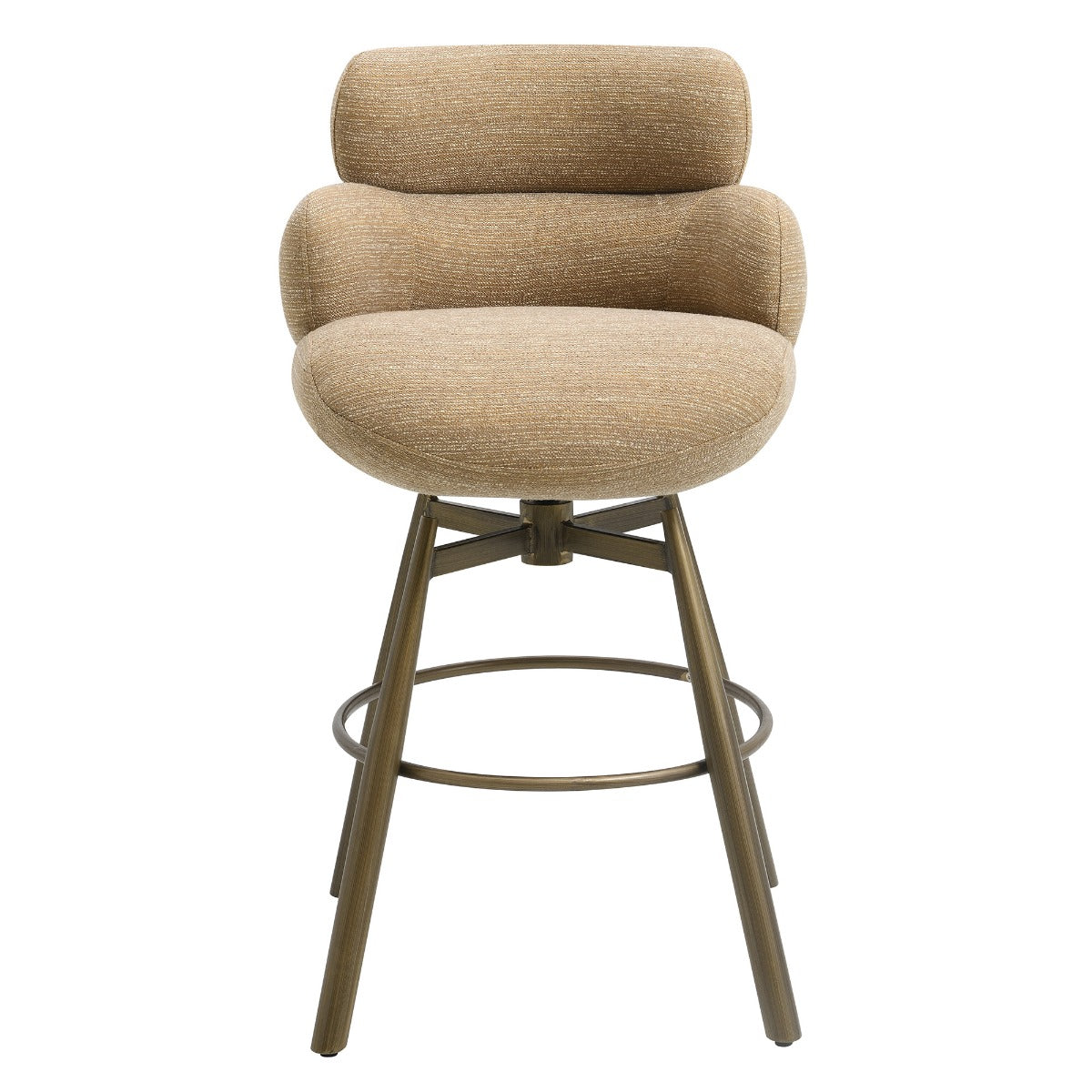 Jena Taupe/Bronze Counter Height Chair w/Swivel