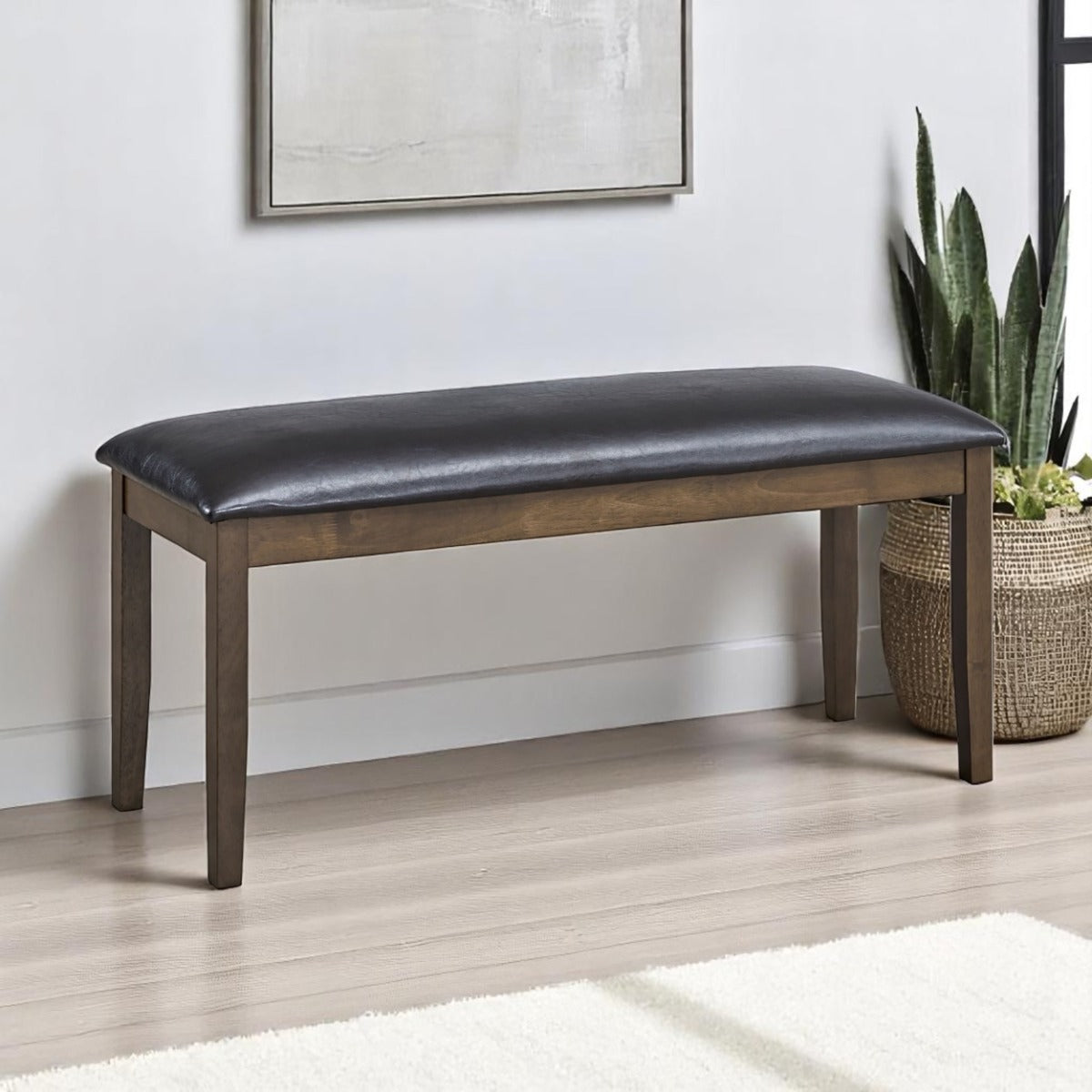 Damica Brown/Walnut Bench