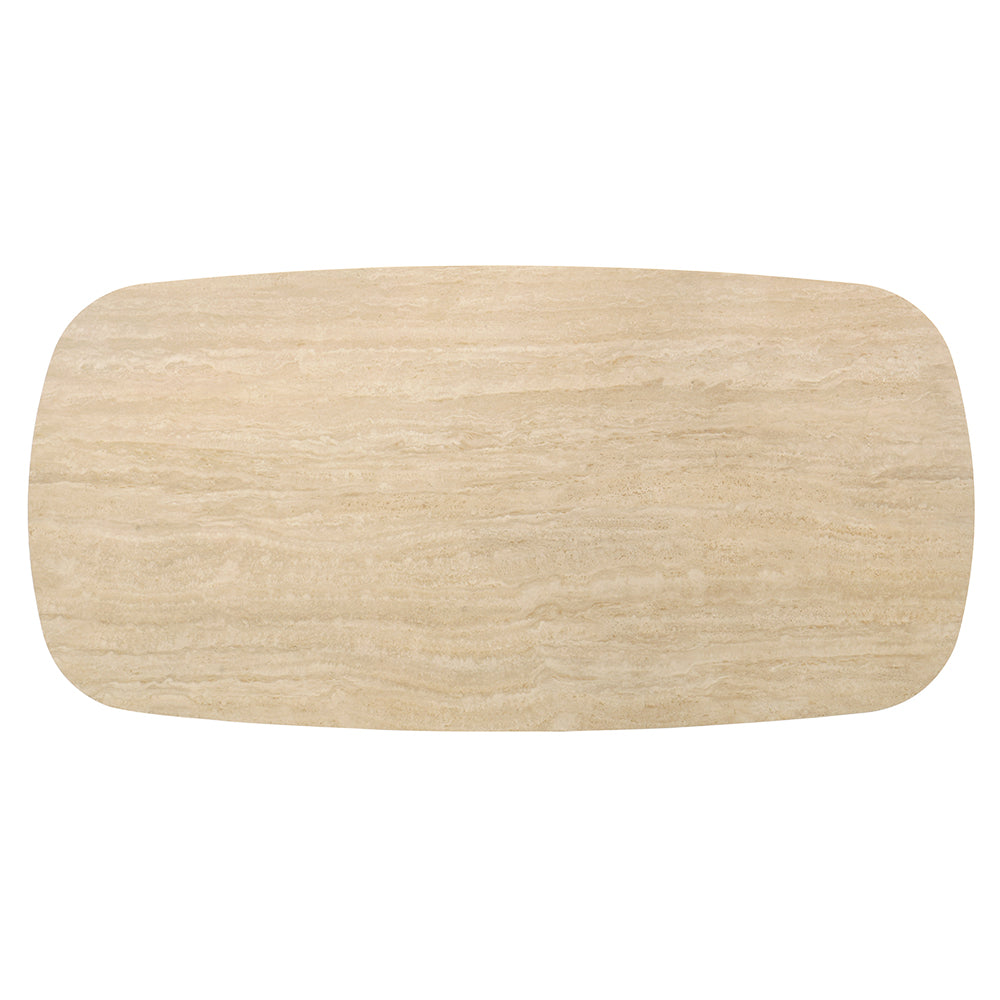 Davita Ceramic Top/Walnut Dining Table