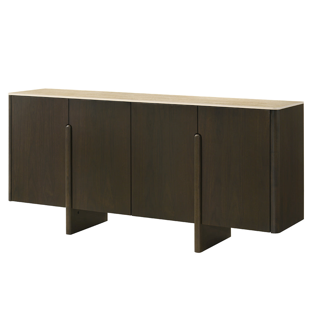 Davita Ceramic Top/Walnut Server