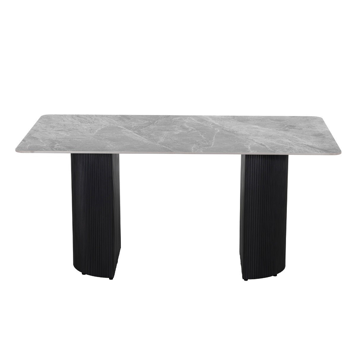 Leander Black Dining Table W/Ceramic Top