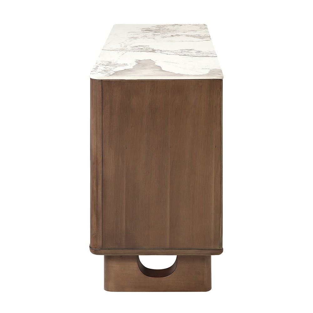 Harvey Ceramic Top/Walnut Server