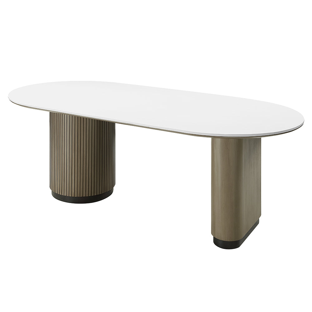 Clayten Engineering Top/Light Oak Dining Table