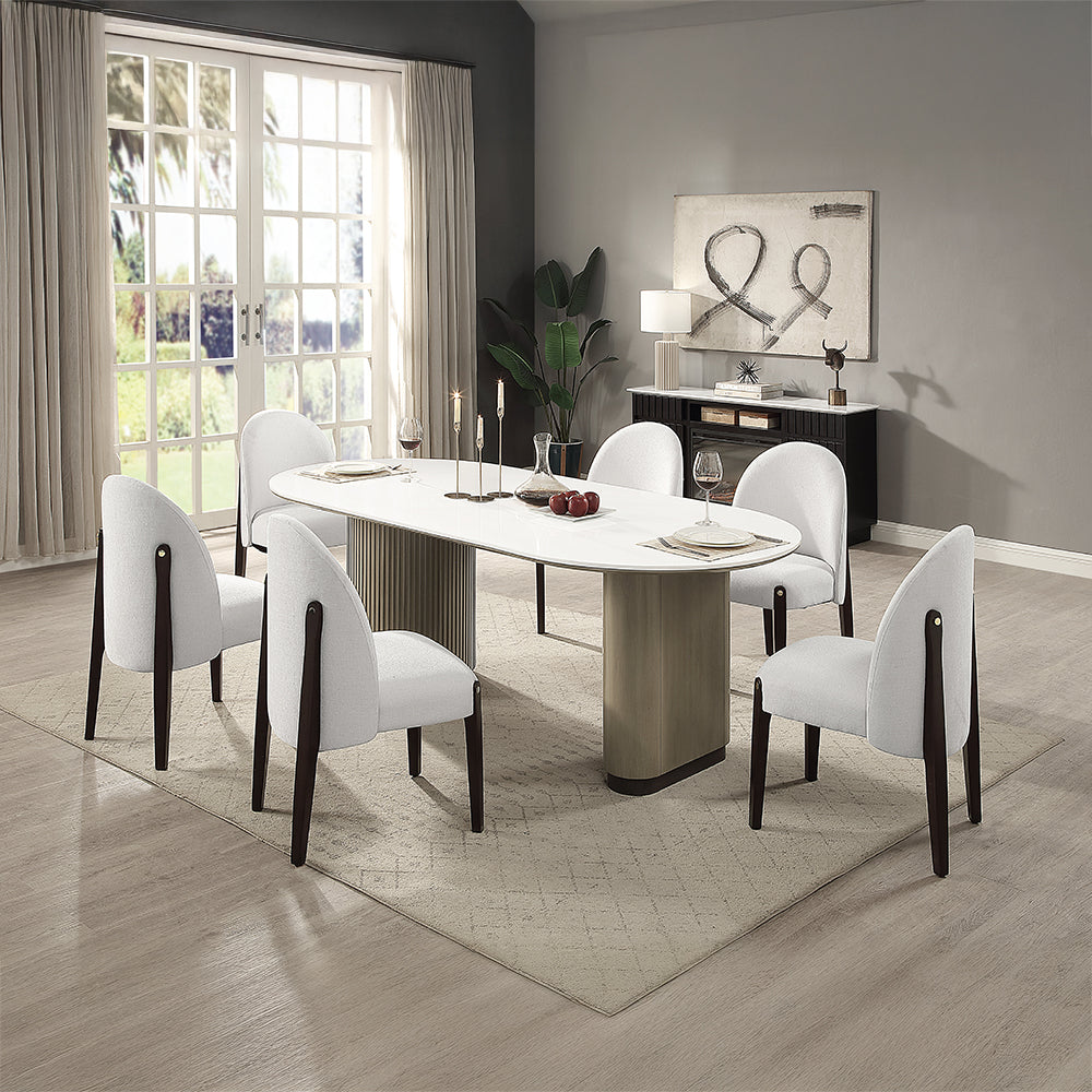 Clayten Engineering Top/Light Oak Dining Table