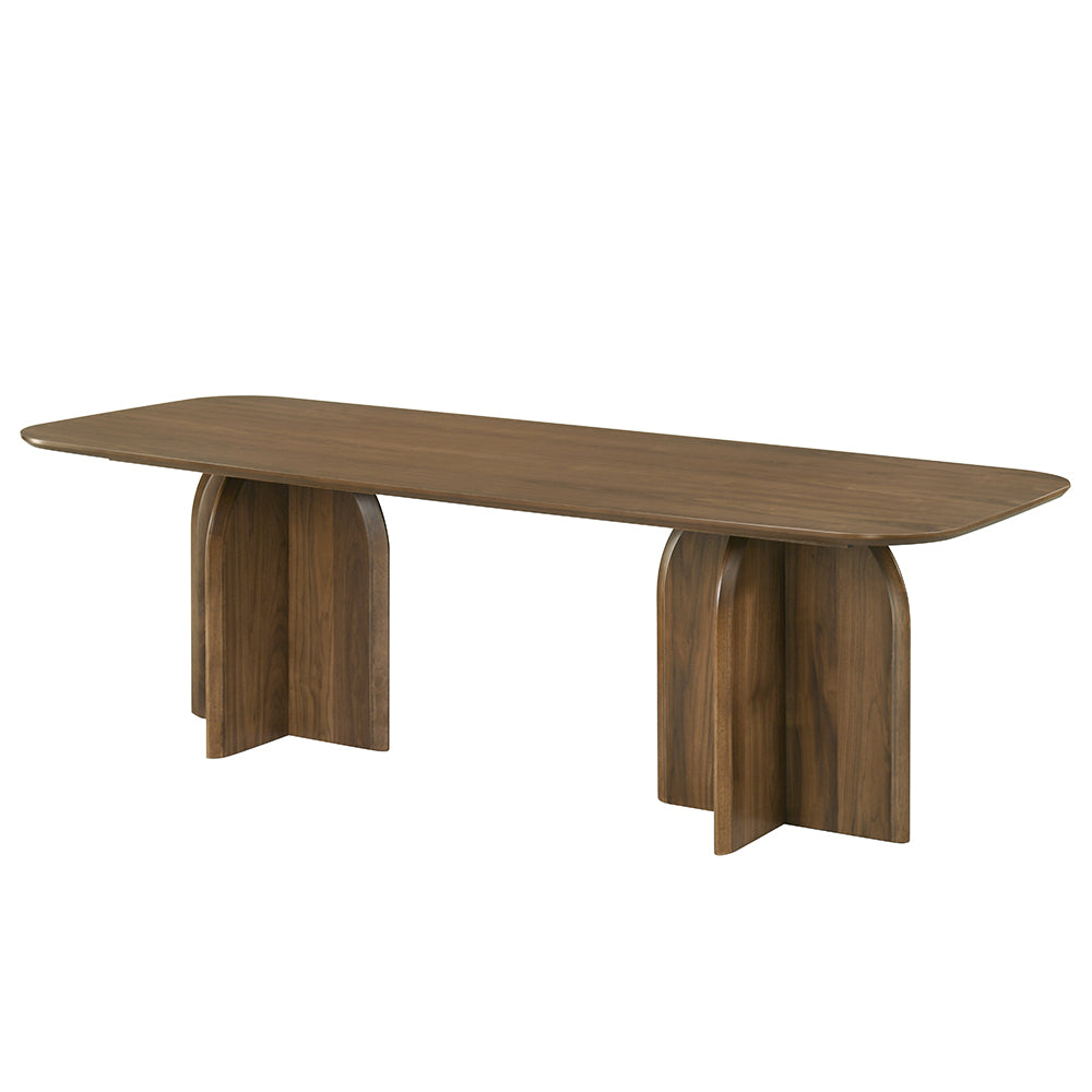 Delmon Dark Walnut Dining Table