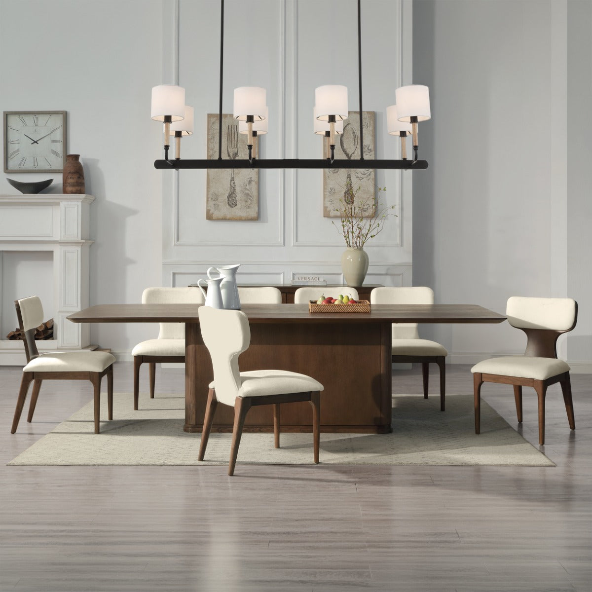 Koen Beige/Brown Oak Side Chair (Set of 2)