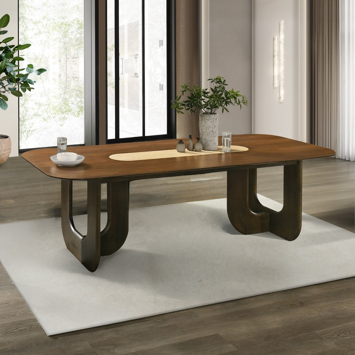 Kyree Walnut Dining Table