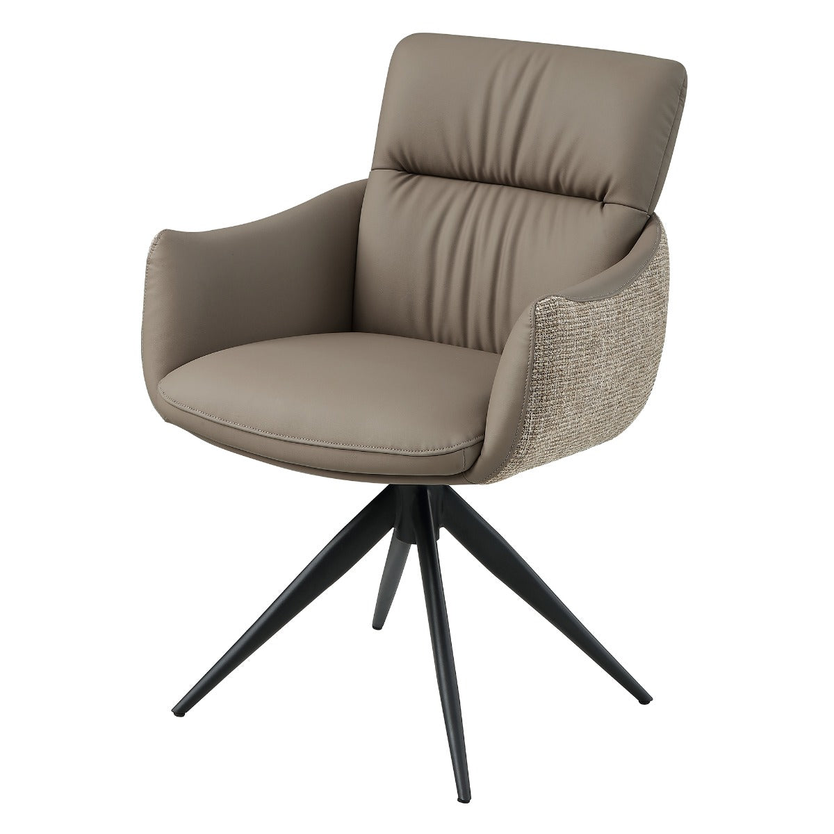 Branson Black Chair W/Swivel (Set-2)